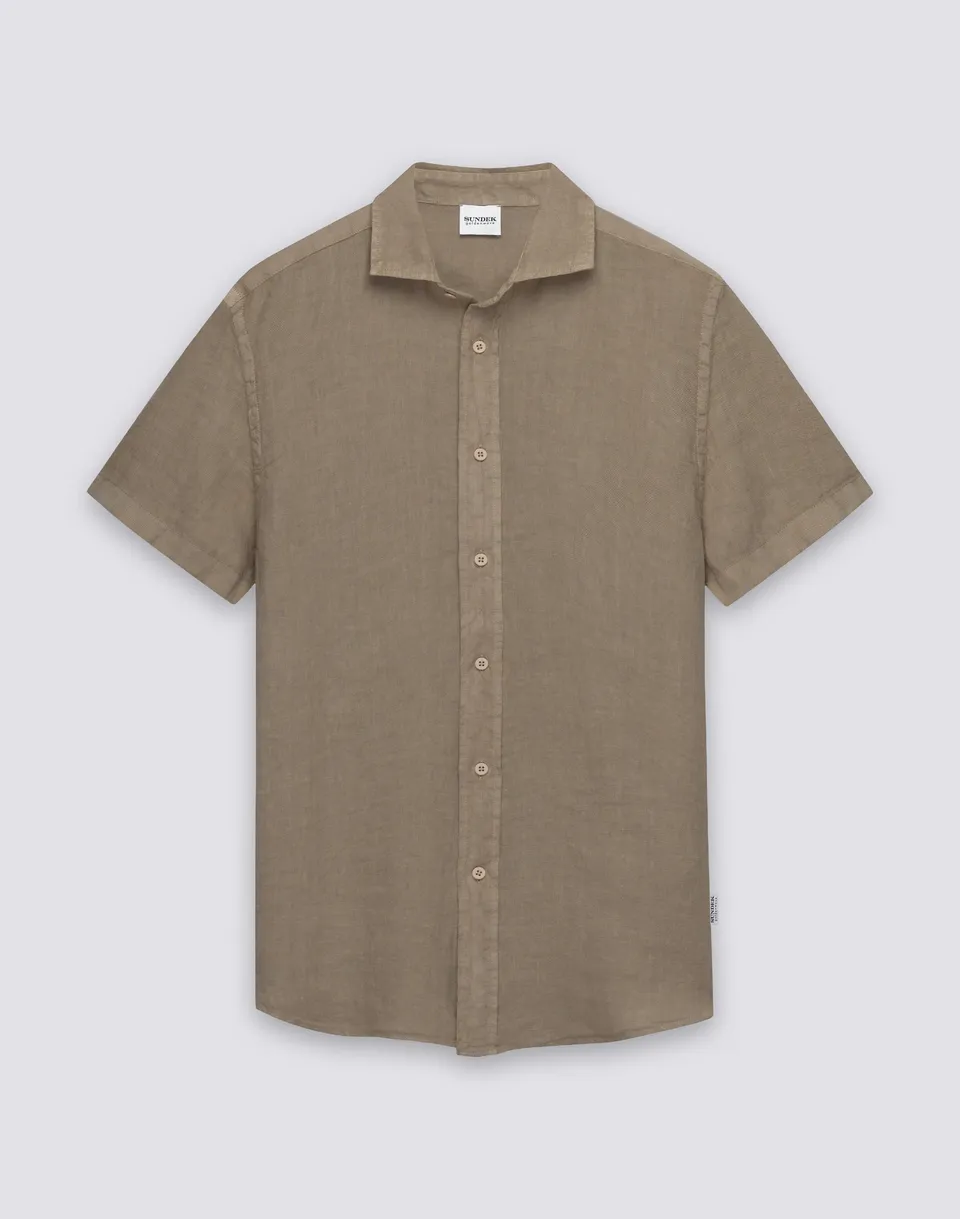 sundek-gm814shli5tc-camicia-uomo-in-lino-a-mezze-maniche-regular image 1