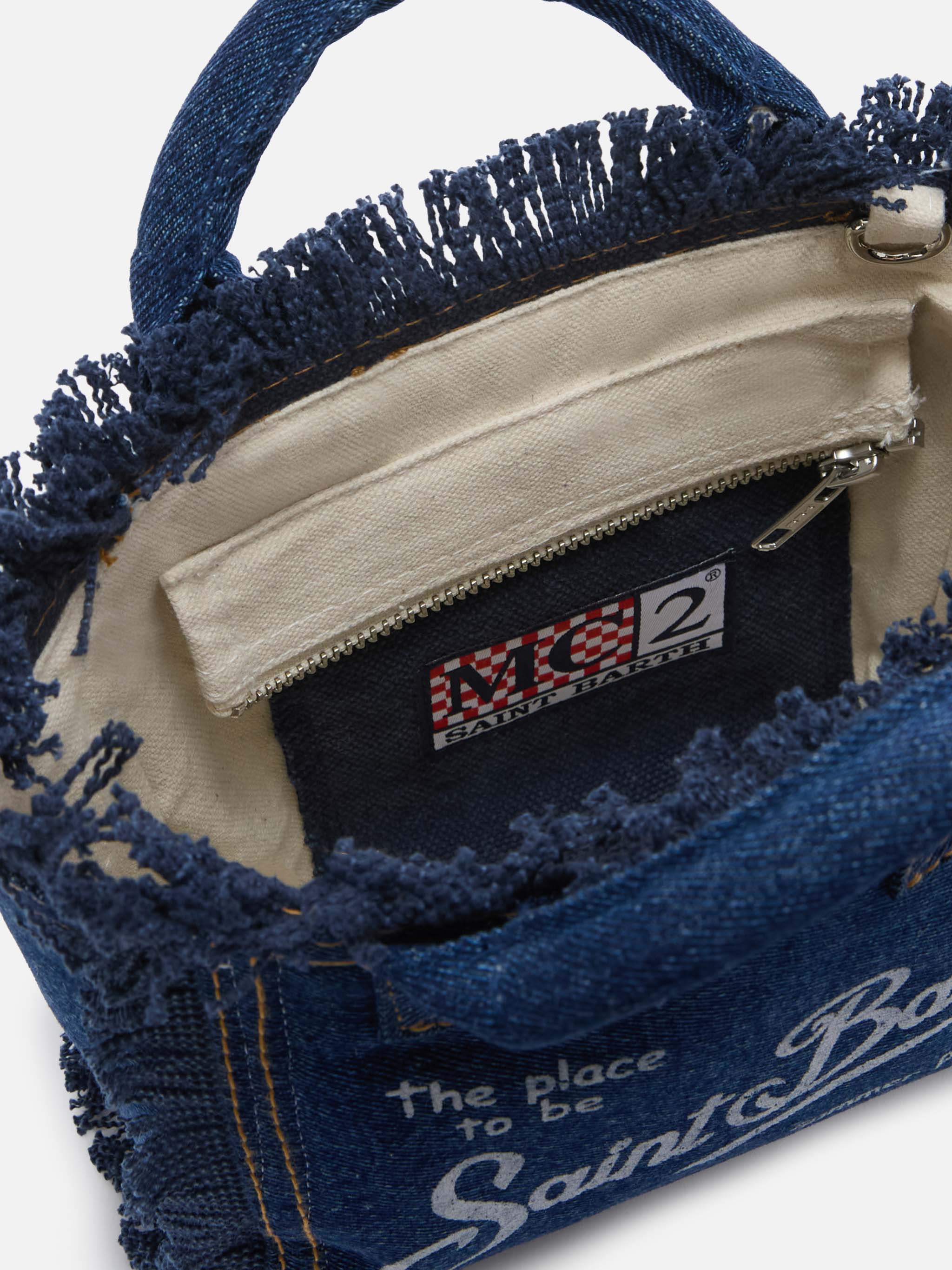 mc2-saint-barth-borsa-vanity-mini-donna-in-denim-blu-scuro-con-frange image 4