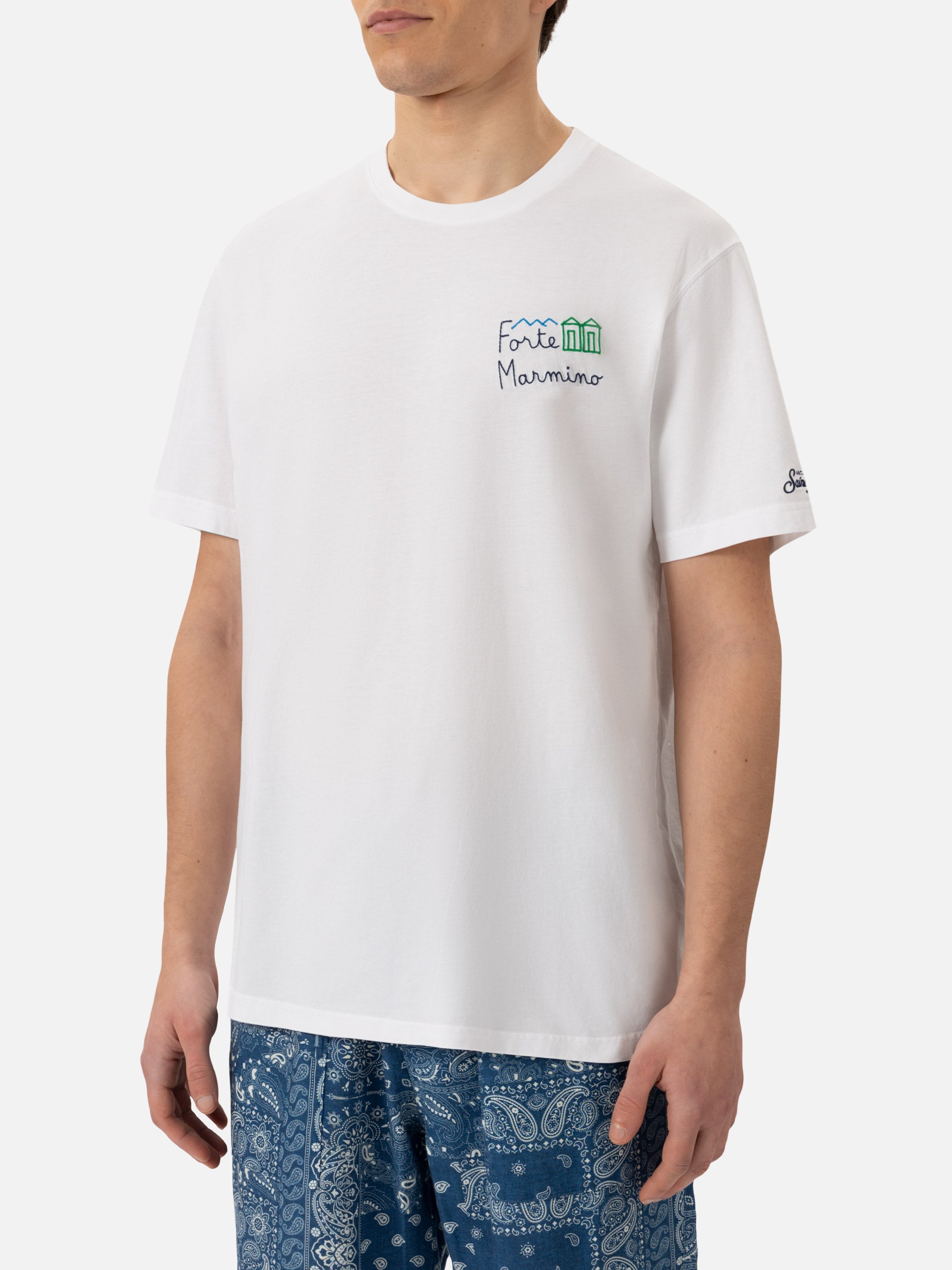 mc2-saint-barth-t-shirt-portofino-in-cotone-con-ricamo-forte-marmino image 3
