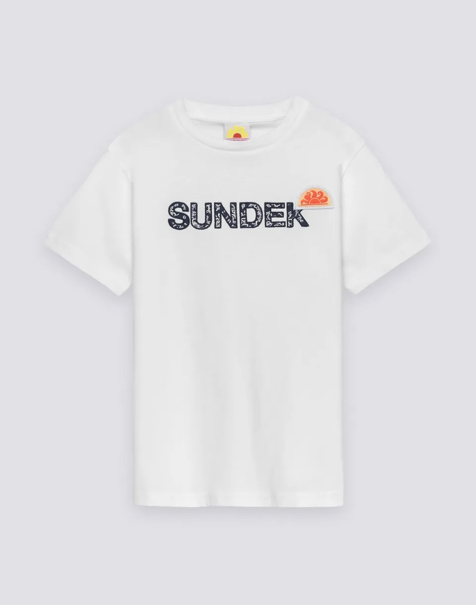 sundek-t-shirt-bambino-manica-corta-stampa-archivio image 1