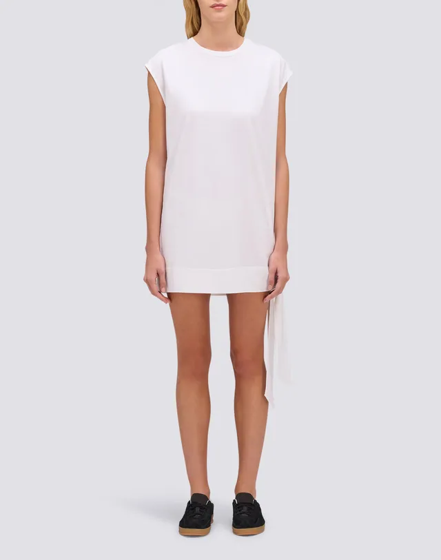 sundek-mini-abito-donna-in-cotone-jersey-con-nodo-laterale-w213dryj100 image 1