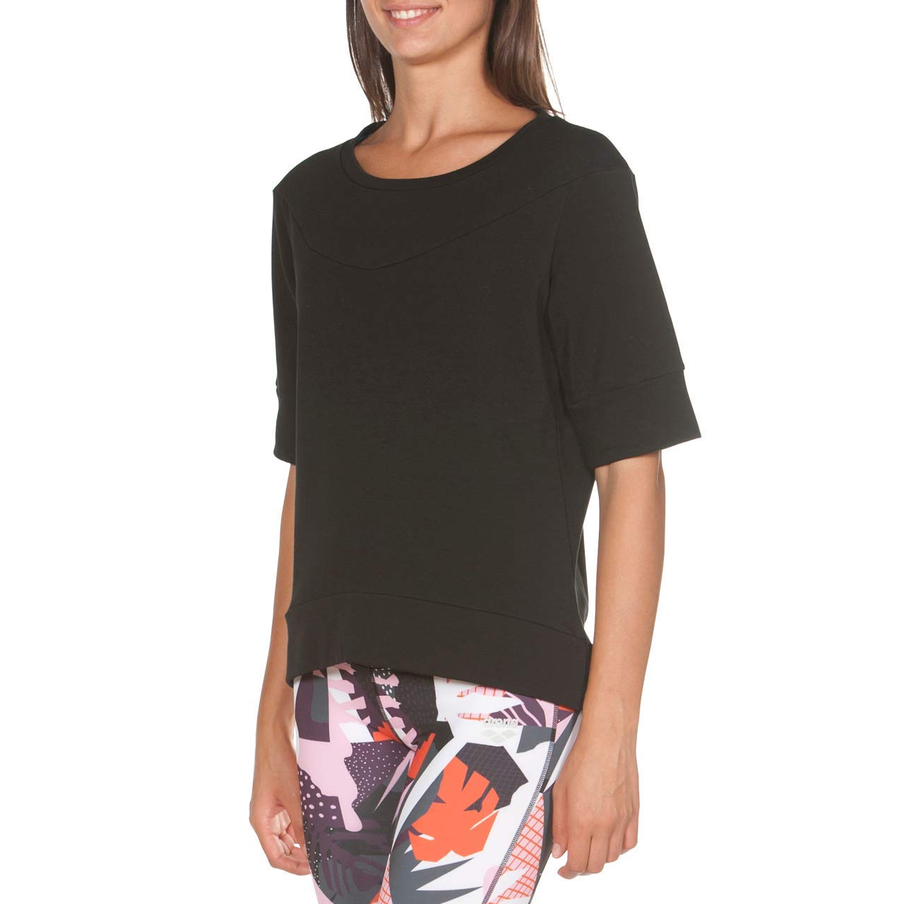 arena-w-gym-s-s-fleece-maglia-ampia-donna image 2
