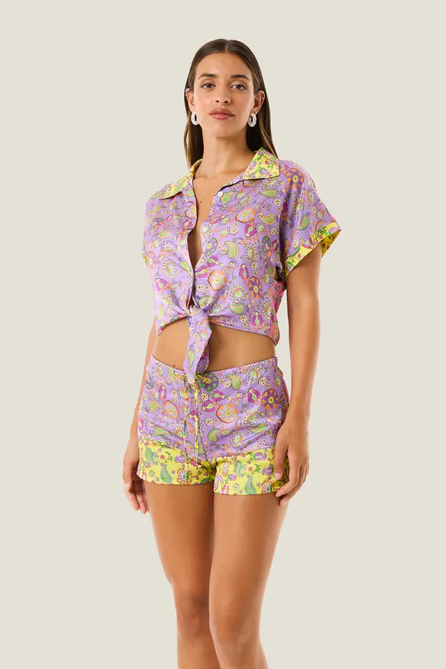 4giveness-camicia-crop-smanicata-con-nodo-boho-chic-cover-up image 1