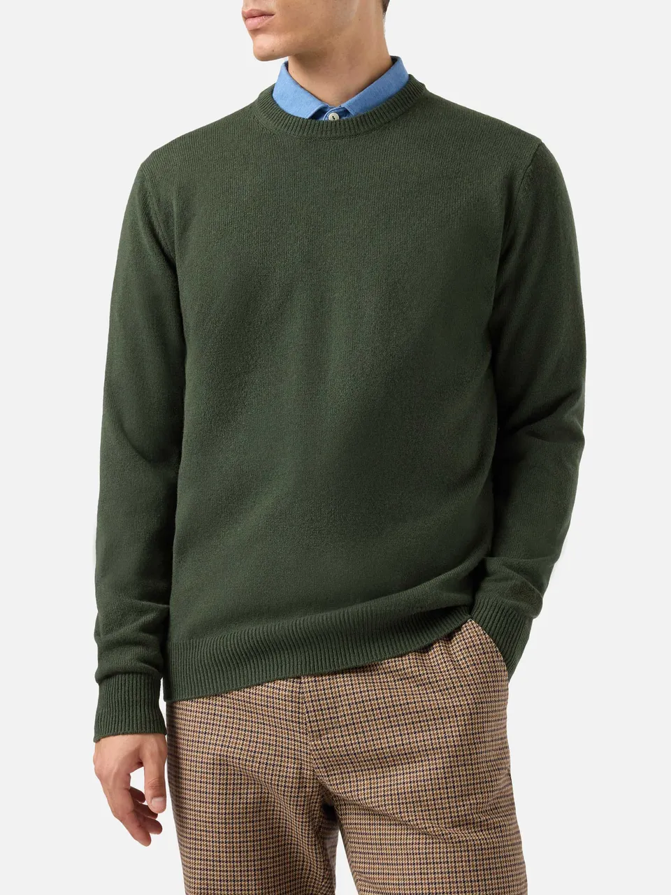 mc2-saint-barth-maglione-regent-in-100-lambswool-verde-militare image 1