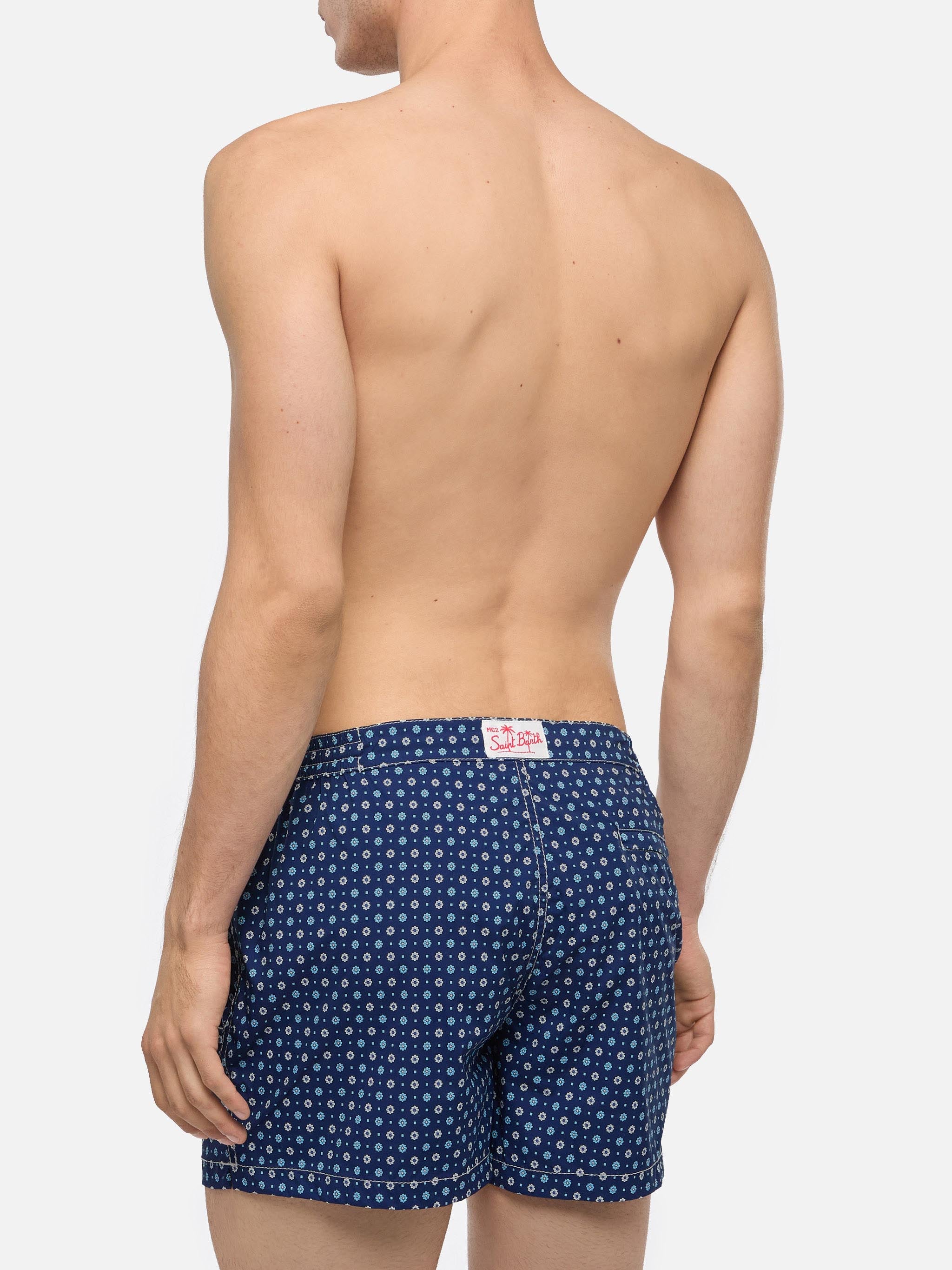 mc2-saint-barth-harrys-costume-mare-uomo-slim-stampa-cravatta-blu-navy image 5