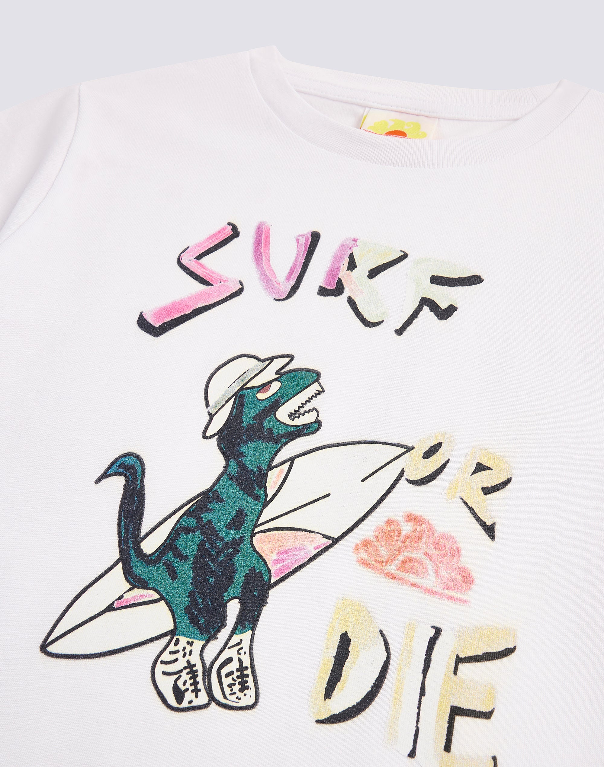 sundek-t-shirt-bambino-manica-corta-stampa-archivio-surf-or-die image 3