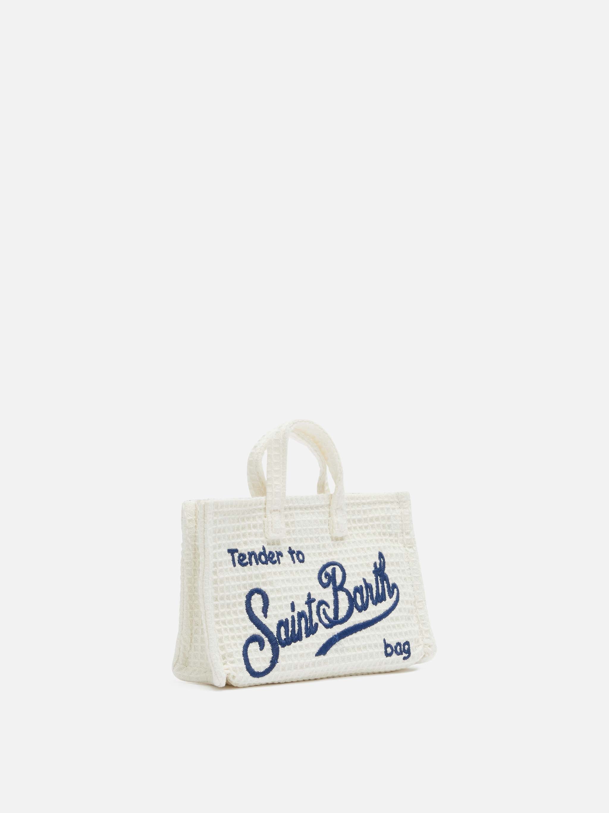 mc2-saint-barth-phone-bag-in-cotone-a-nido-d-ape-beige-con-chiusura-magnetica-e- image 4