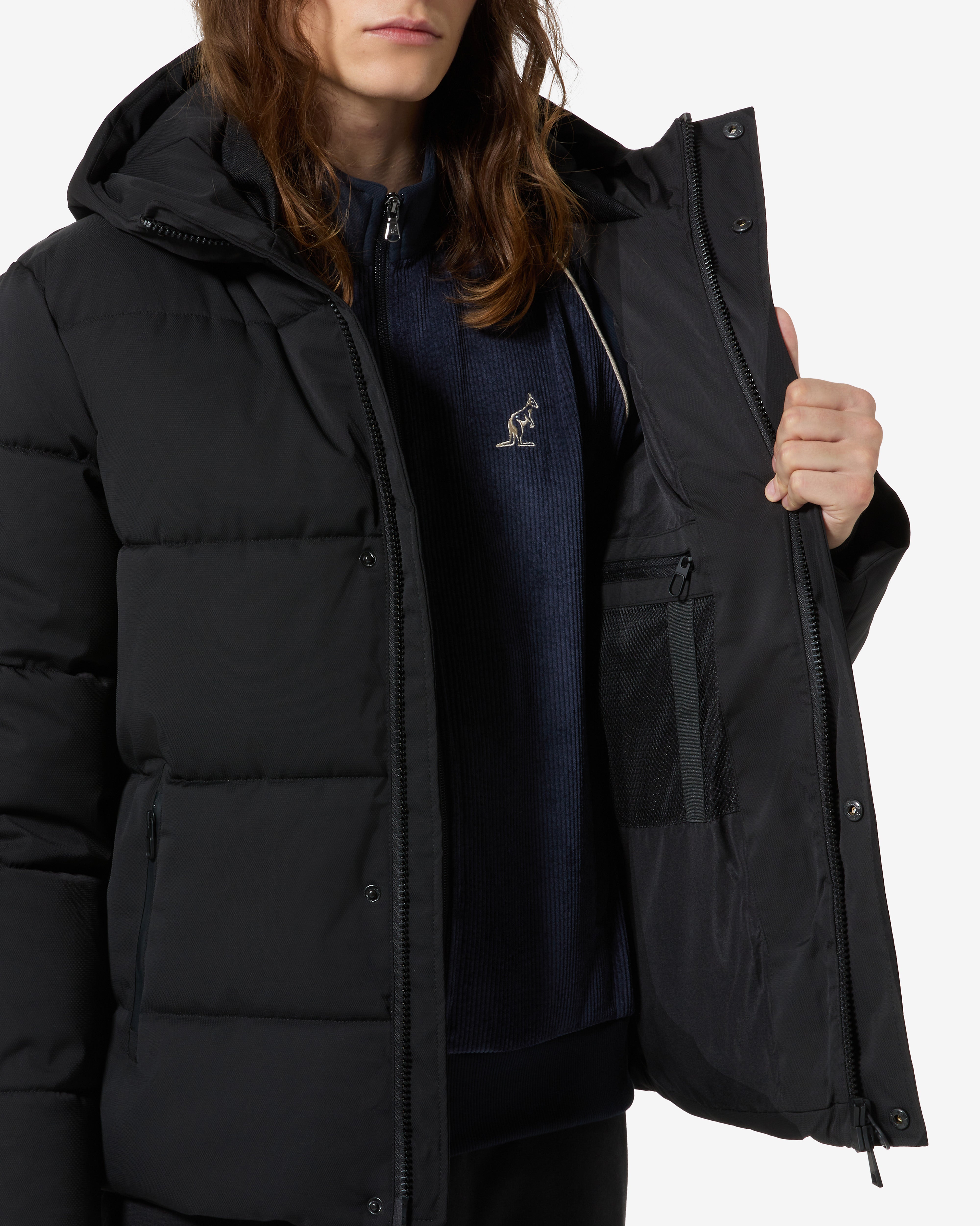 australian-jaquard-urban-jacket-giubbotto-urban-nero-con-cappuccio image 5