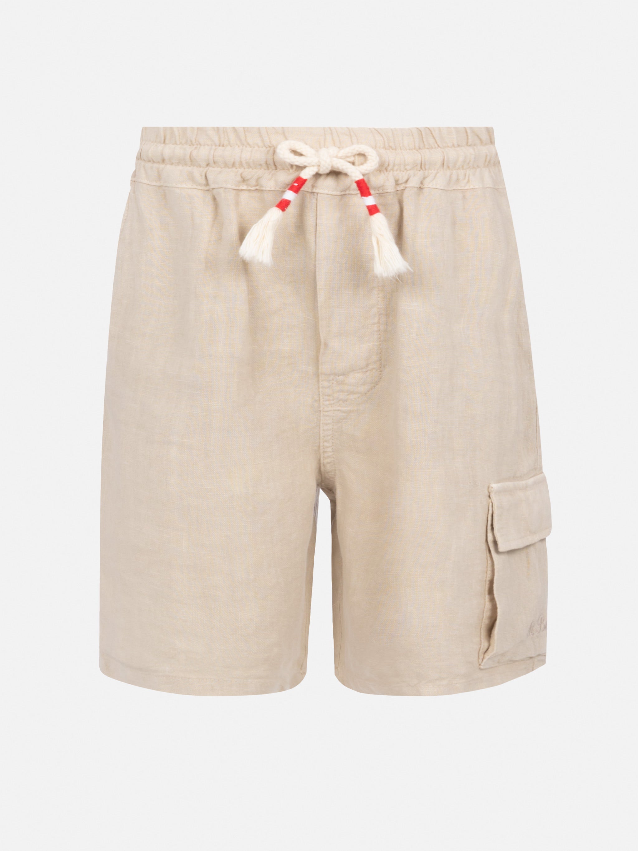 mc2-saint-barth-bermuda-marseille-jr-bambino-in-lino-beige image 1