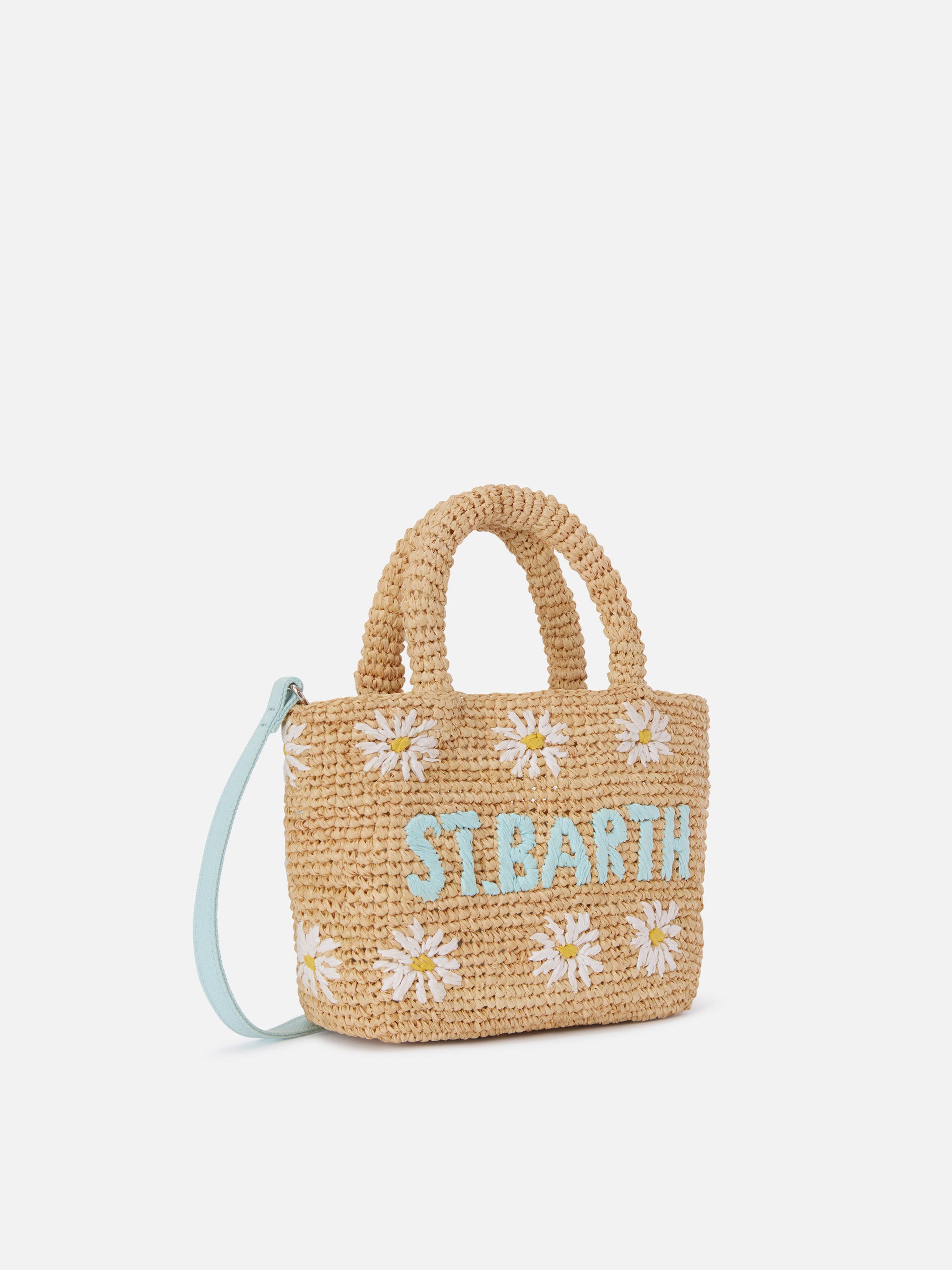 mc2-saint-barth-borsa-beach-mini-in-raffia-naturale-con-margherite-ricamate image 3