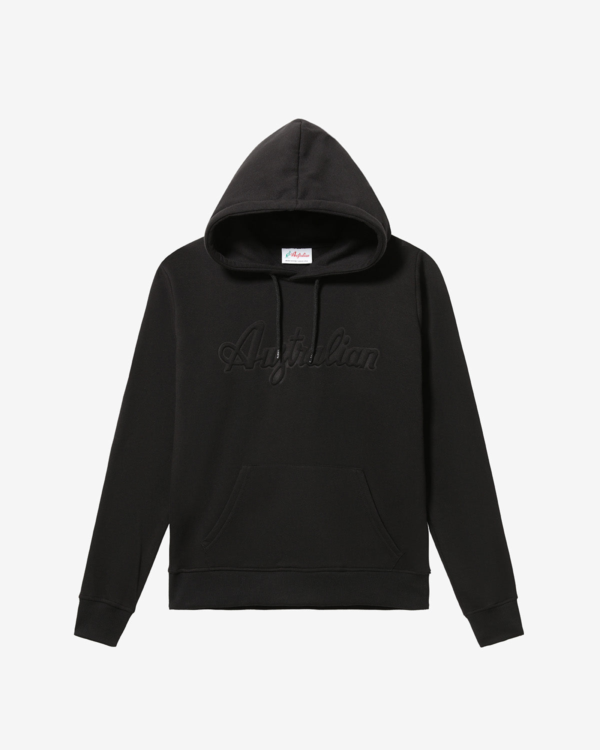 australian-3d-logo-hoodie-sportswear-felpa-nera-con-cappuccio image 6