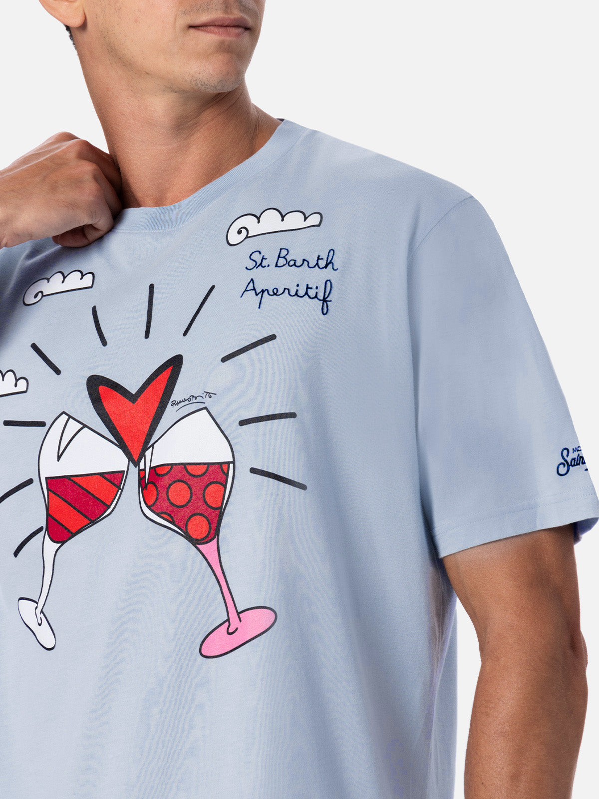 mc2-saint-barth-britto-special-edition-t-shirt-uomo-in-puro-cotone-azzurro-con-s image 3