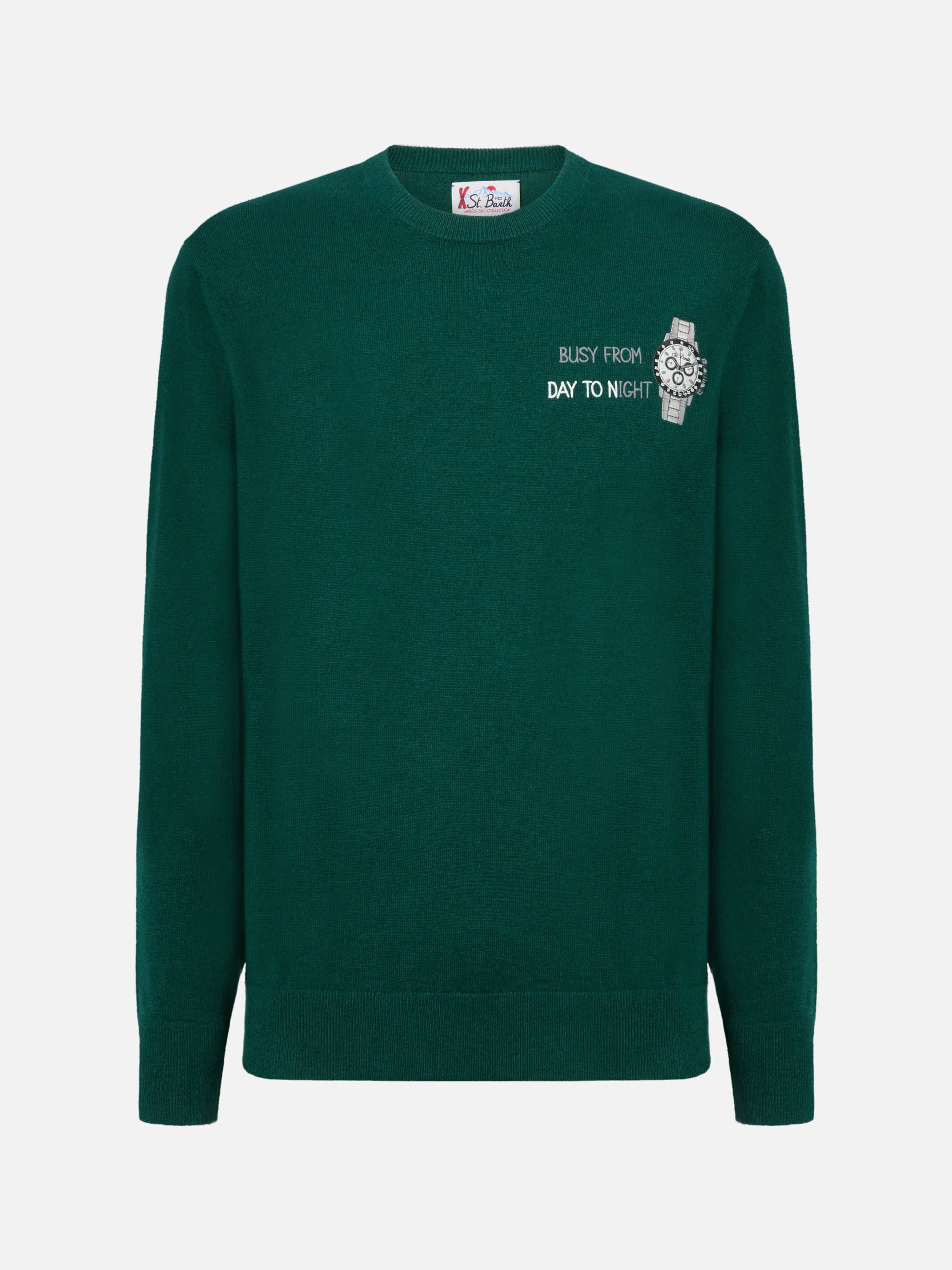mc2-saint-barth-heron-light-maglione-girocollo-uomo-verde-inglese-cashmere image 5