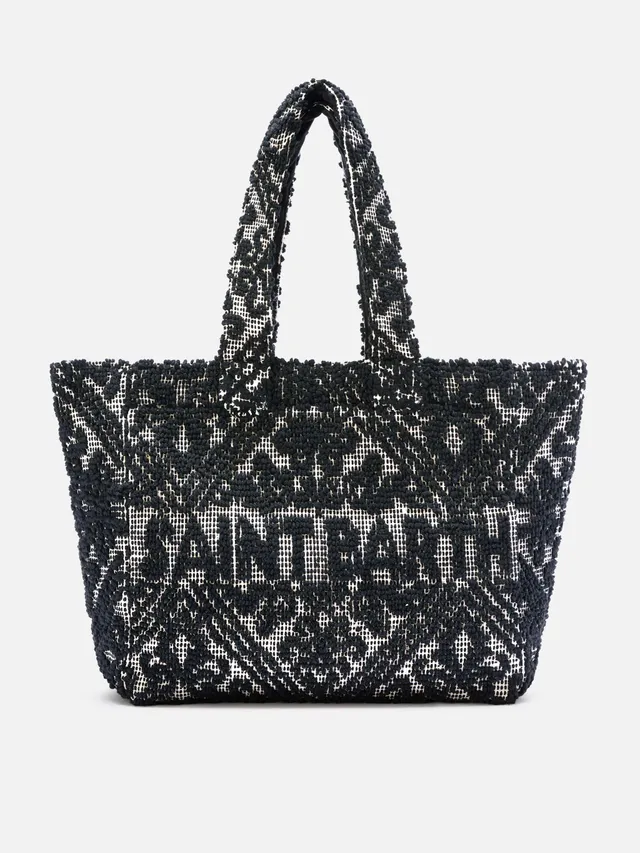 mc2-saint-barth-vanity-tufting-tote-bag-in-cotone-nera image 1