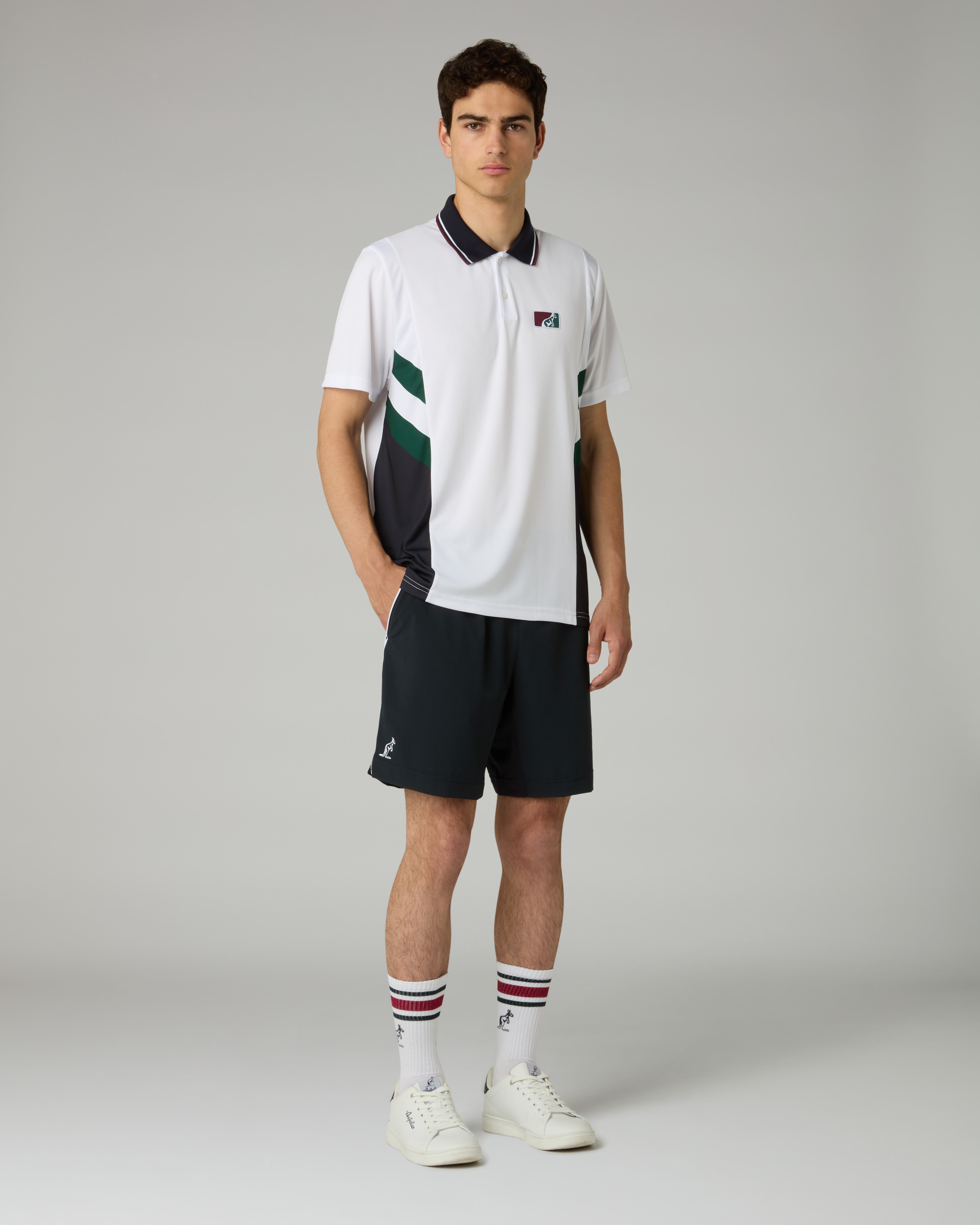 australian-slam-classic-short-blu-navy-bi-elastico-tennis image 2