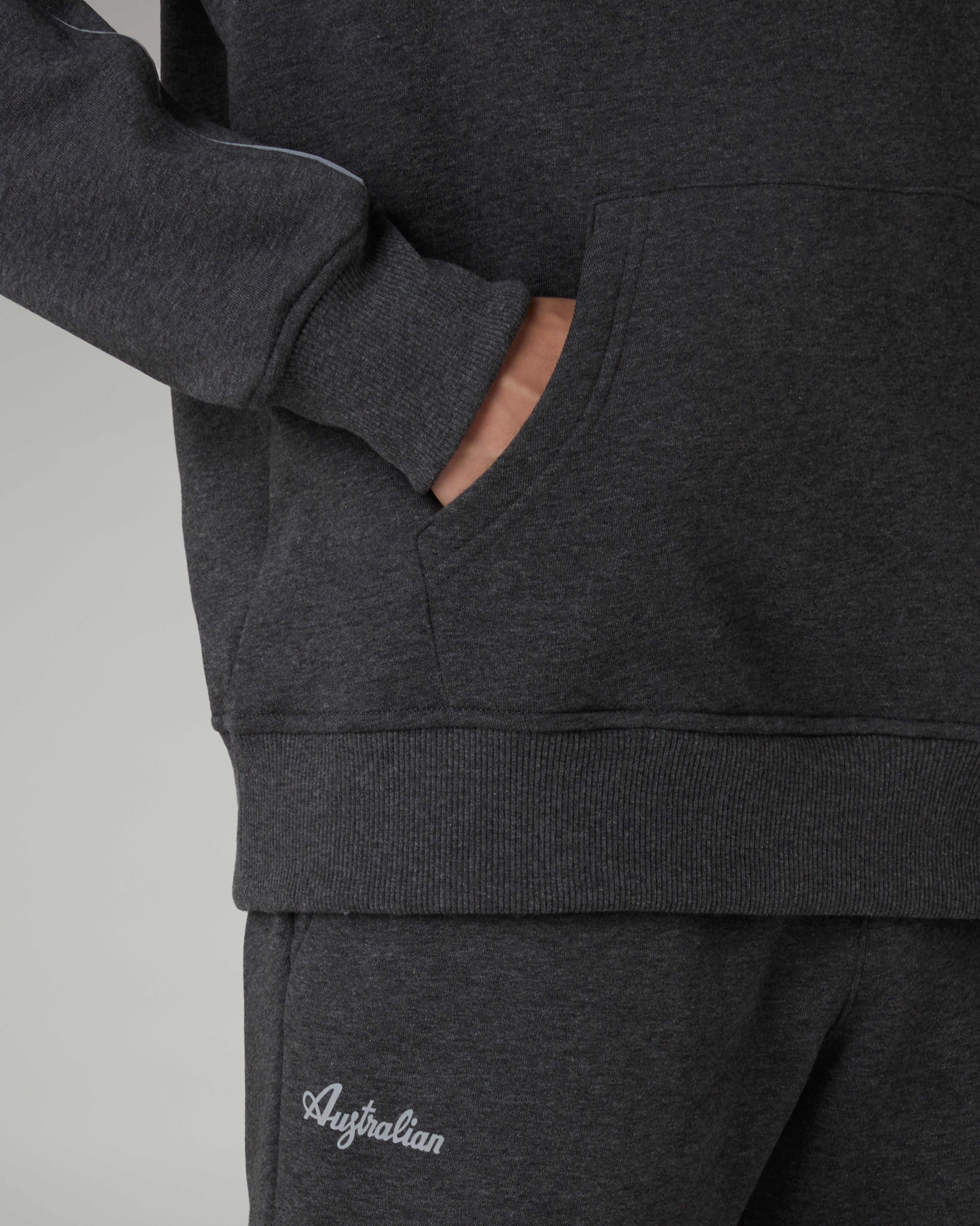 australian-nocturna-hoodie-felpa-con-cappuccio-antracite-melange image 5