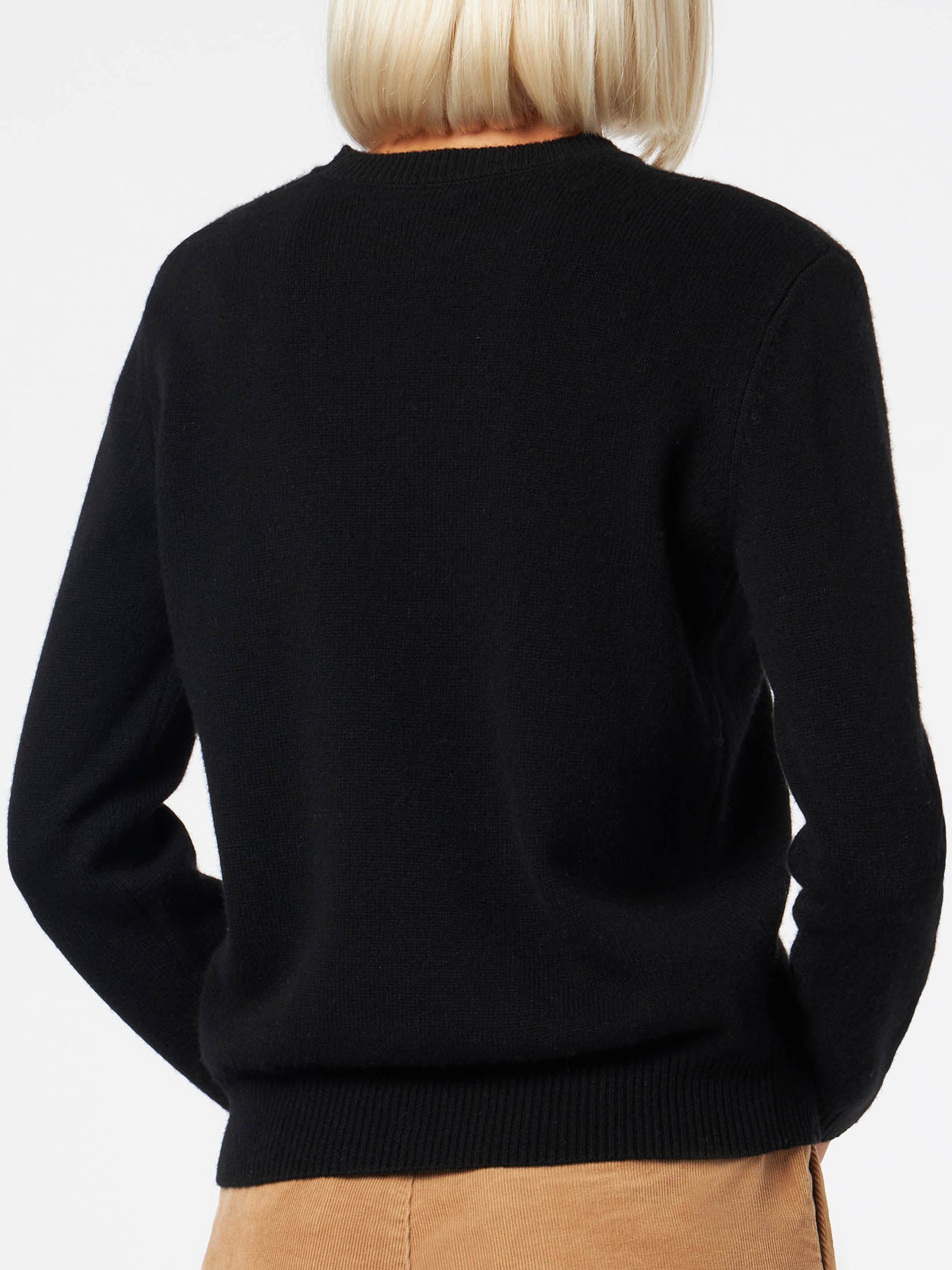 mc2-saint-barth-maglione-sorbonne-donna-100-cashmere-nero-girocollo-a-maniche-lu image 3