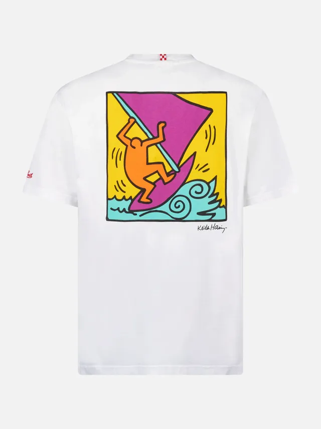 mc2-saint-barth-t-shirt-uomo-keith-haring-bianca-special-edition image 1