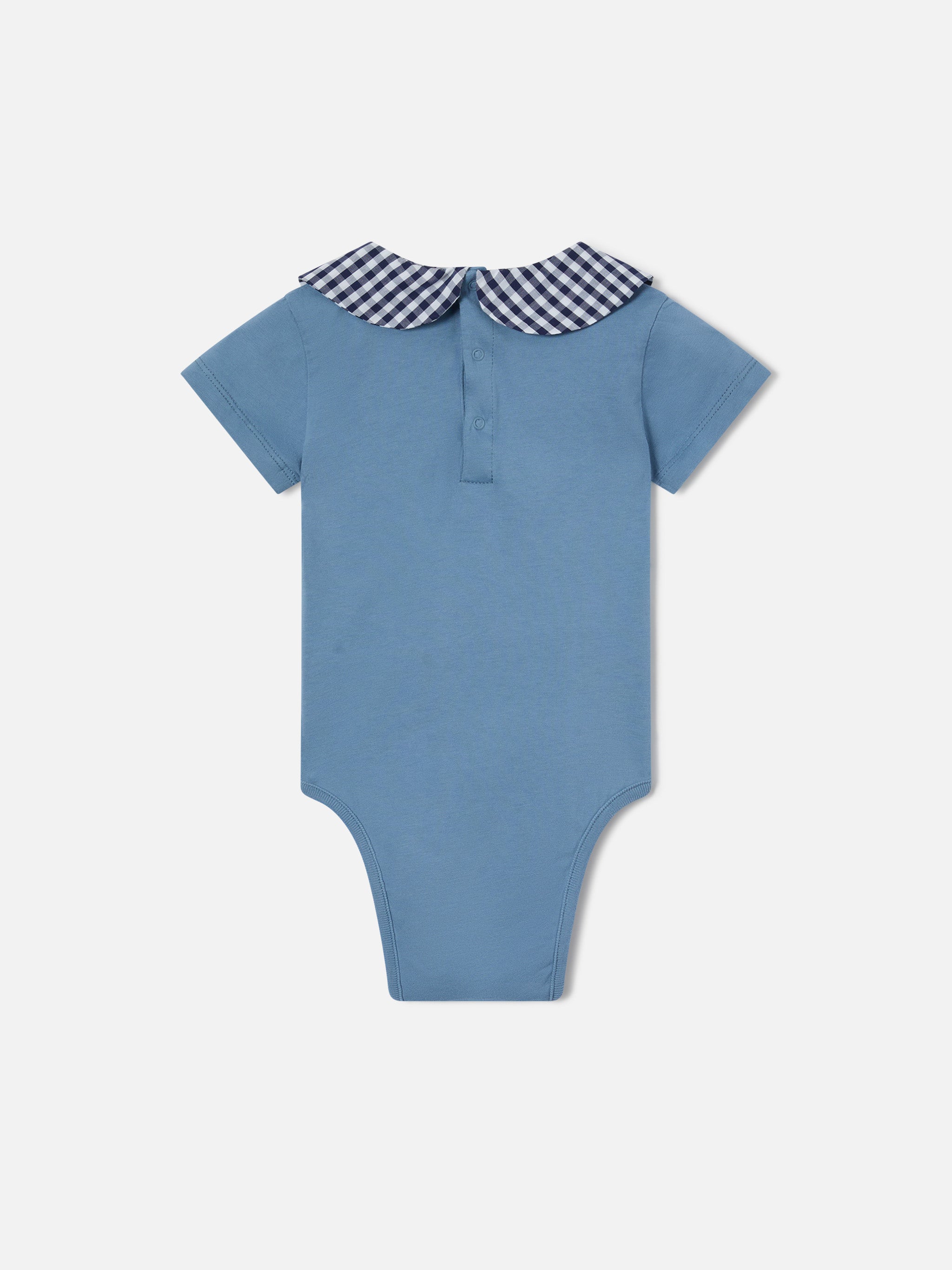 body-neonato-mc2-saint-barth-lou-in-cotone-organico-blu-con-ricamo-tutto-il-pap- image 3