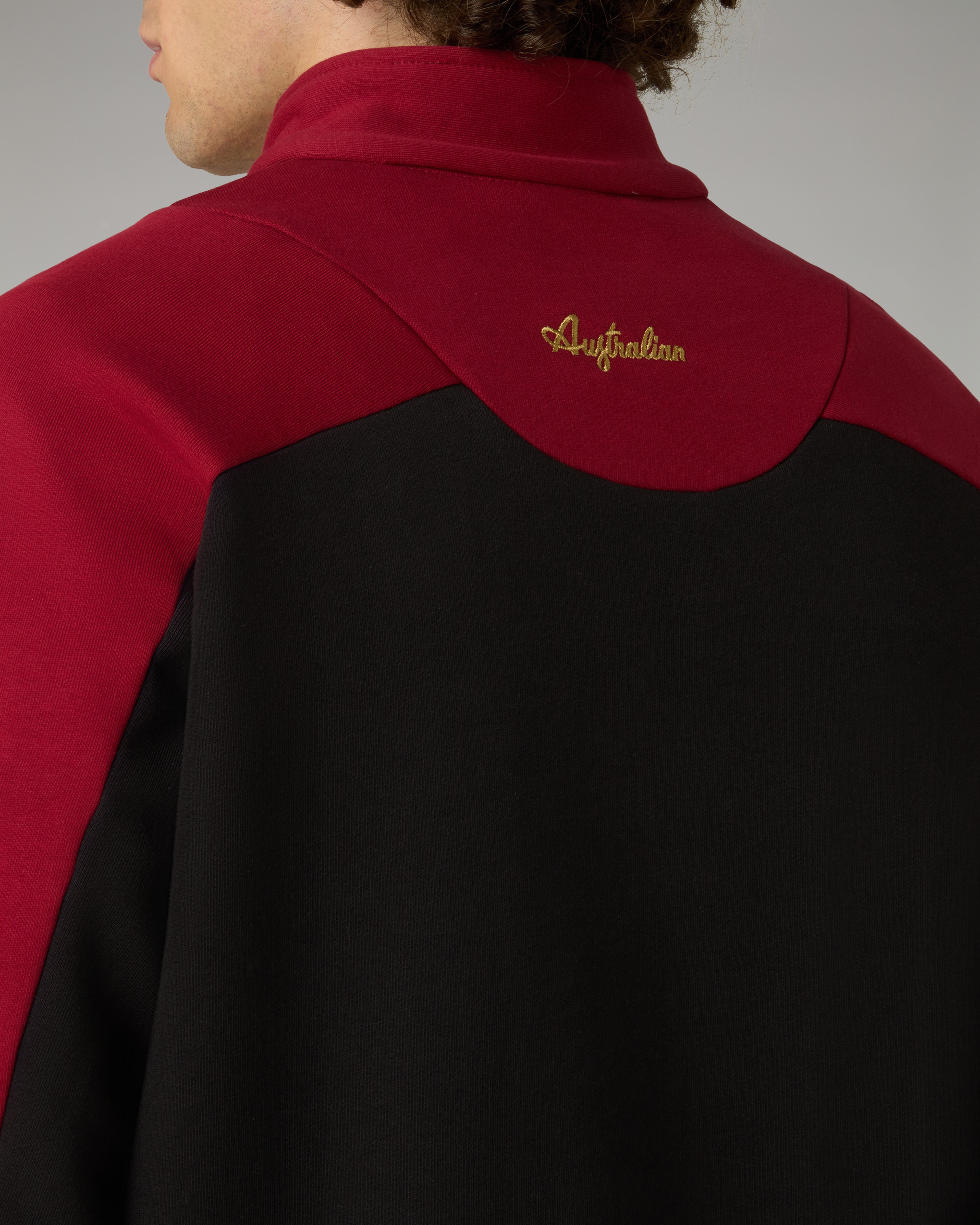 australian-arak-half-zip-crewneck-felpa-mezza-zip-con-tasche-zip image 5