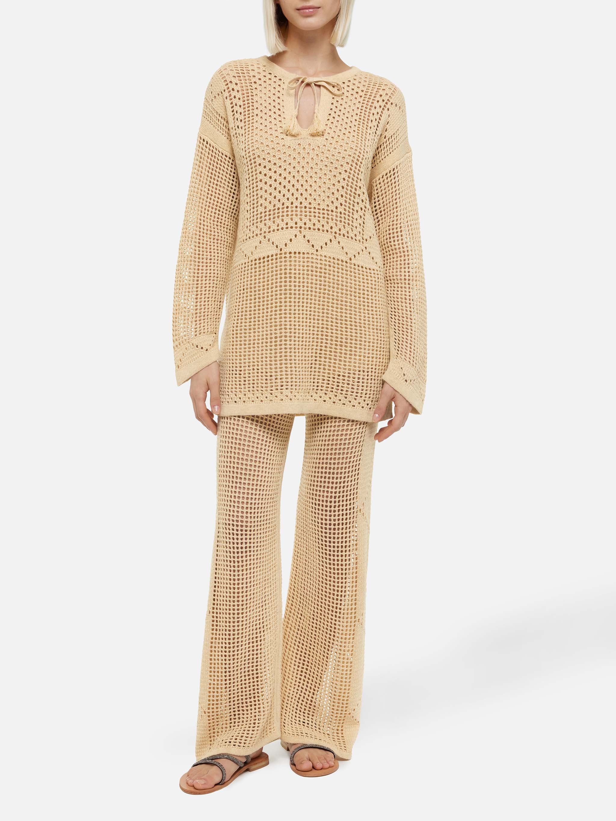 mc2-saint-barth-tunica-alicia-in-rete-crochet-bianca-da-donna image 3