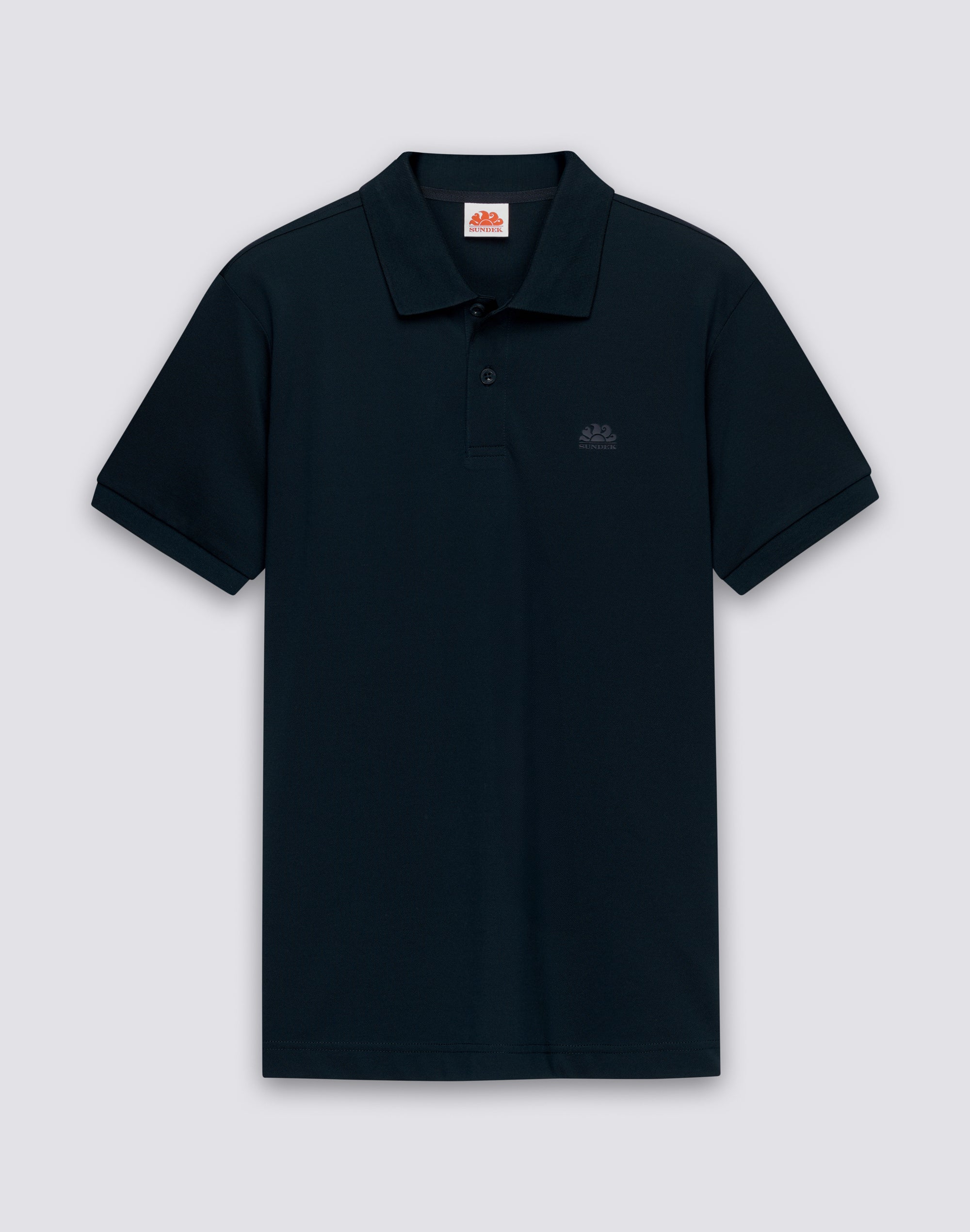 sundek-m822plpk200-polo-uomo-cotone-piquet-regular-con-colletto-rigato image 1