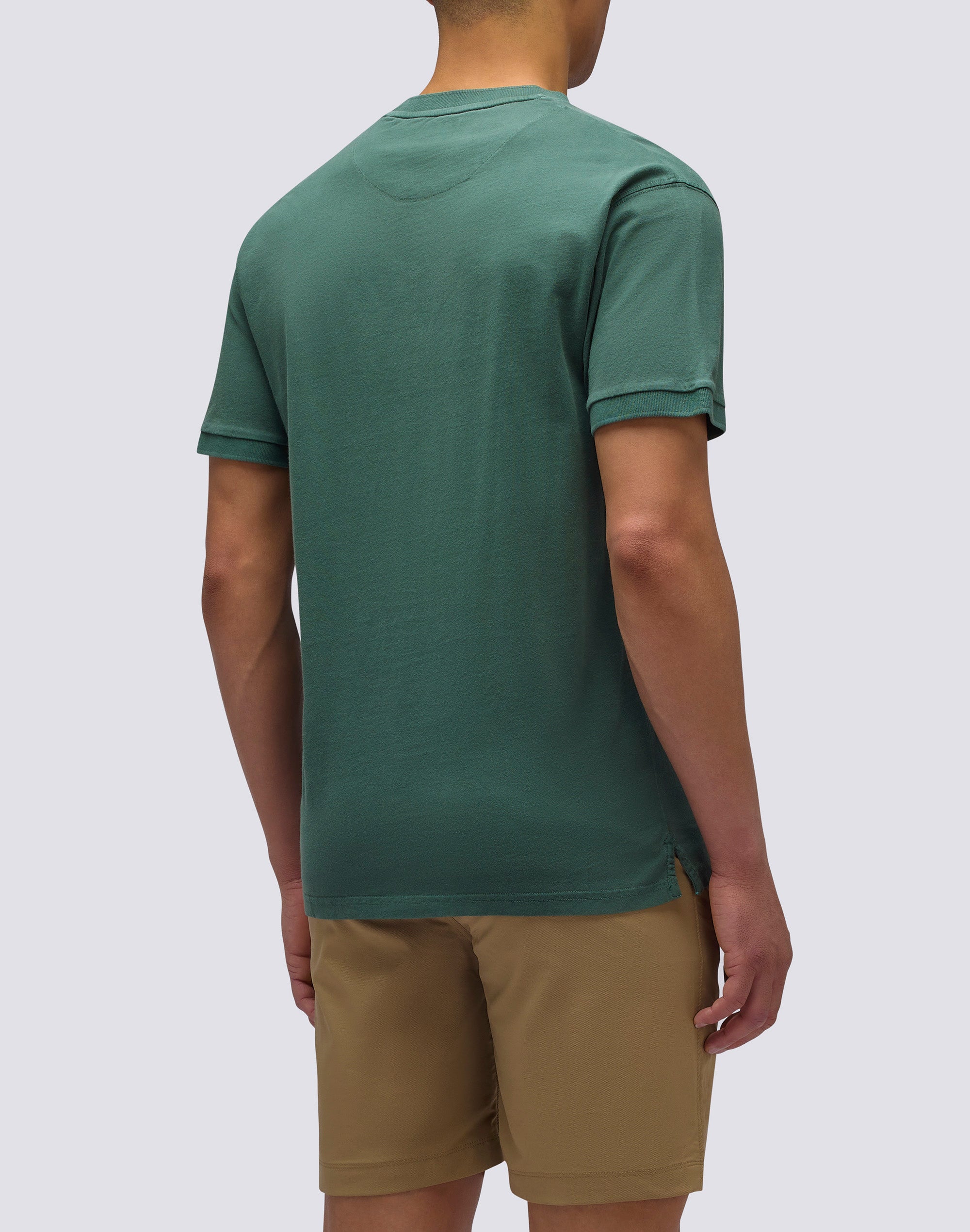 sundek-t-shirt-new-dey-girocollo-tinto-capo-con-logo-t-shirt-uomo image 2