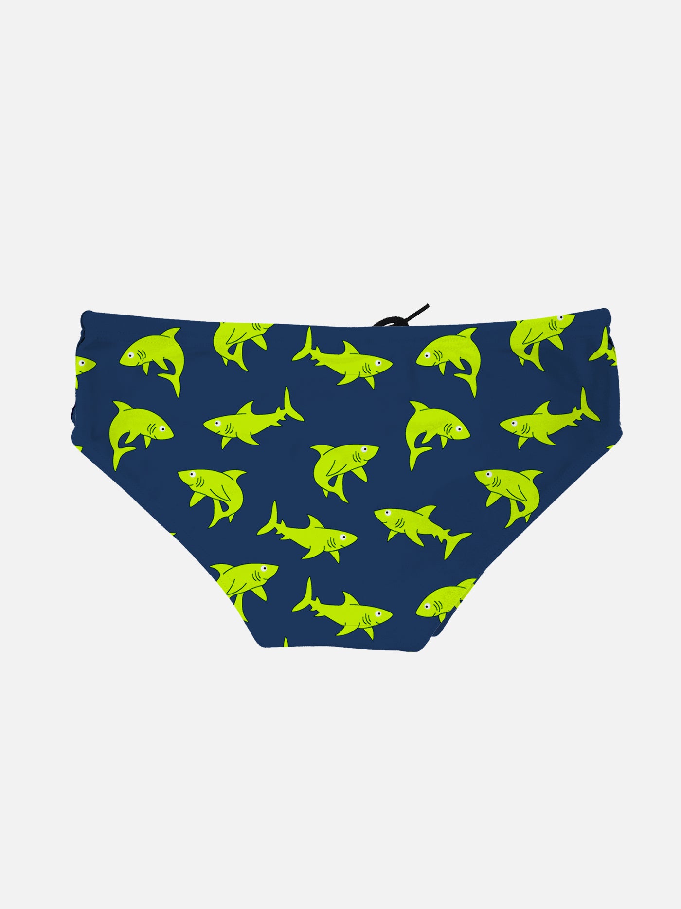 mc2-saint-barth-slip-mare-bambino-blu-stampa-squali-fluo image 2