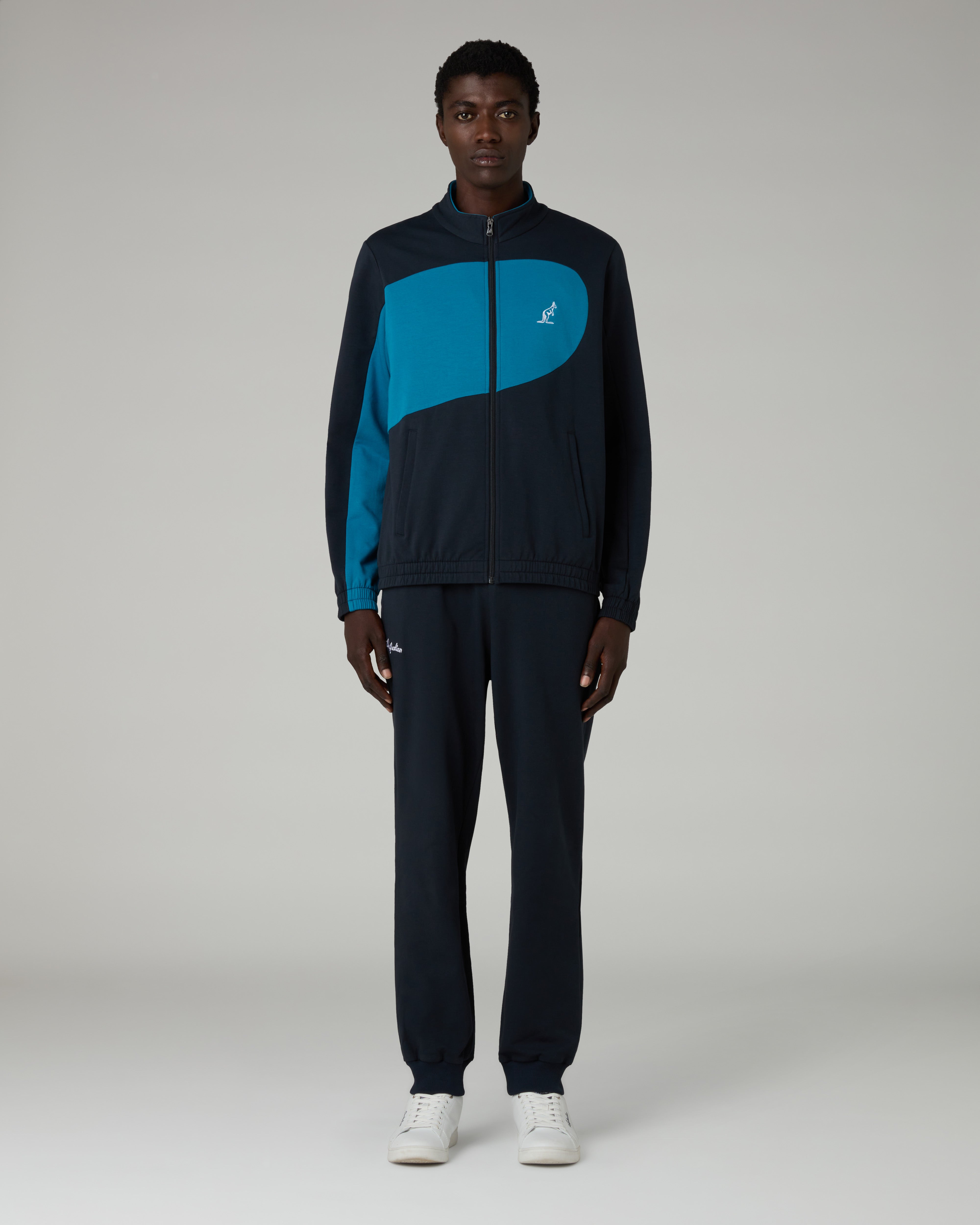 australian-dune-tracksuit-tuta-completa-in-felpa-blu-navy-made-in-italy image 1