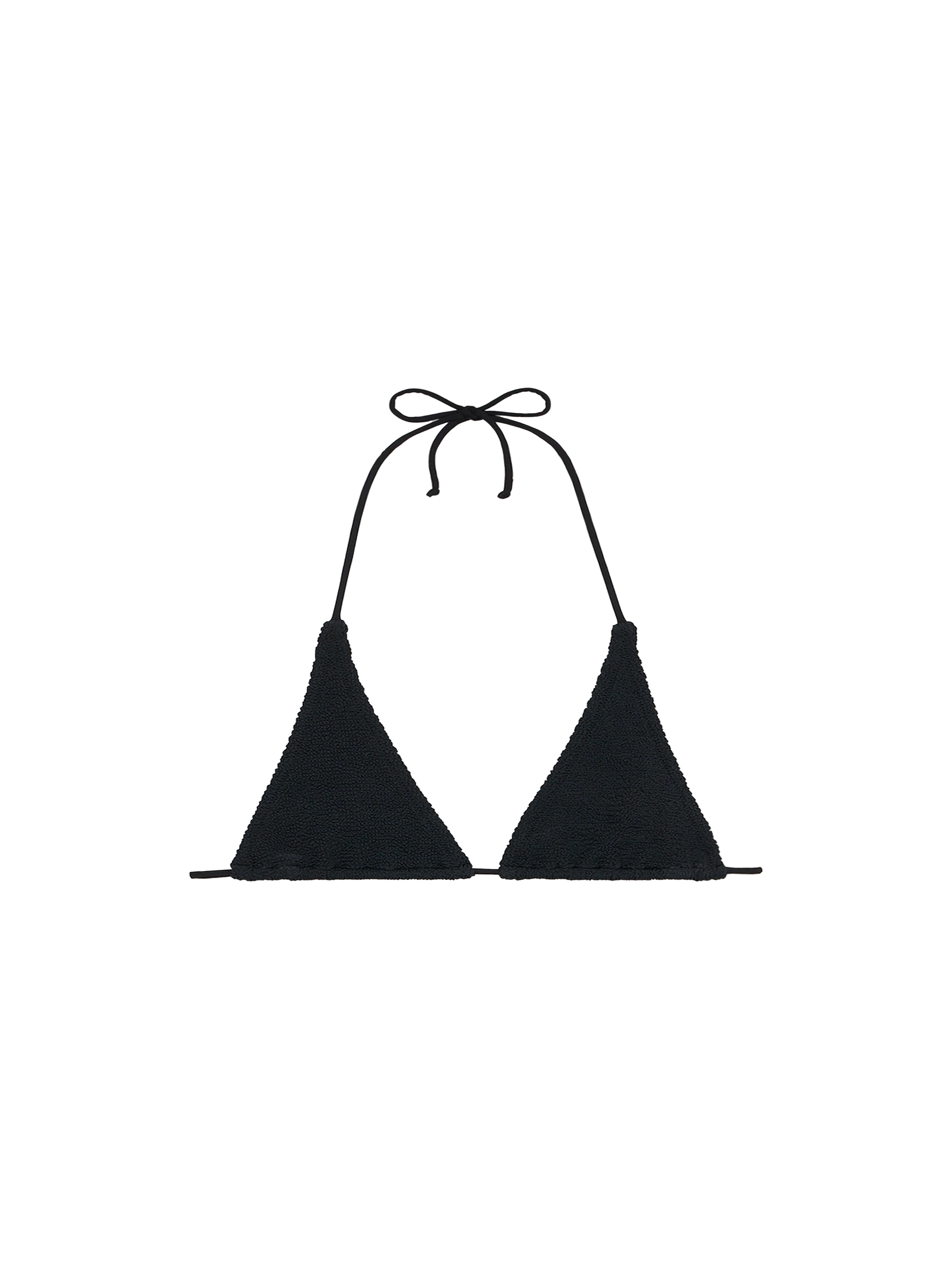 mc2-saint-barth-guiana-top-bikini-triangolo-crinkle-nero image 1