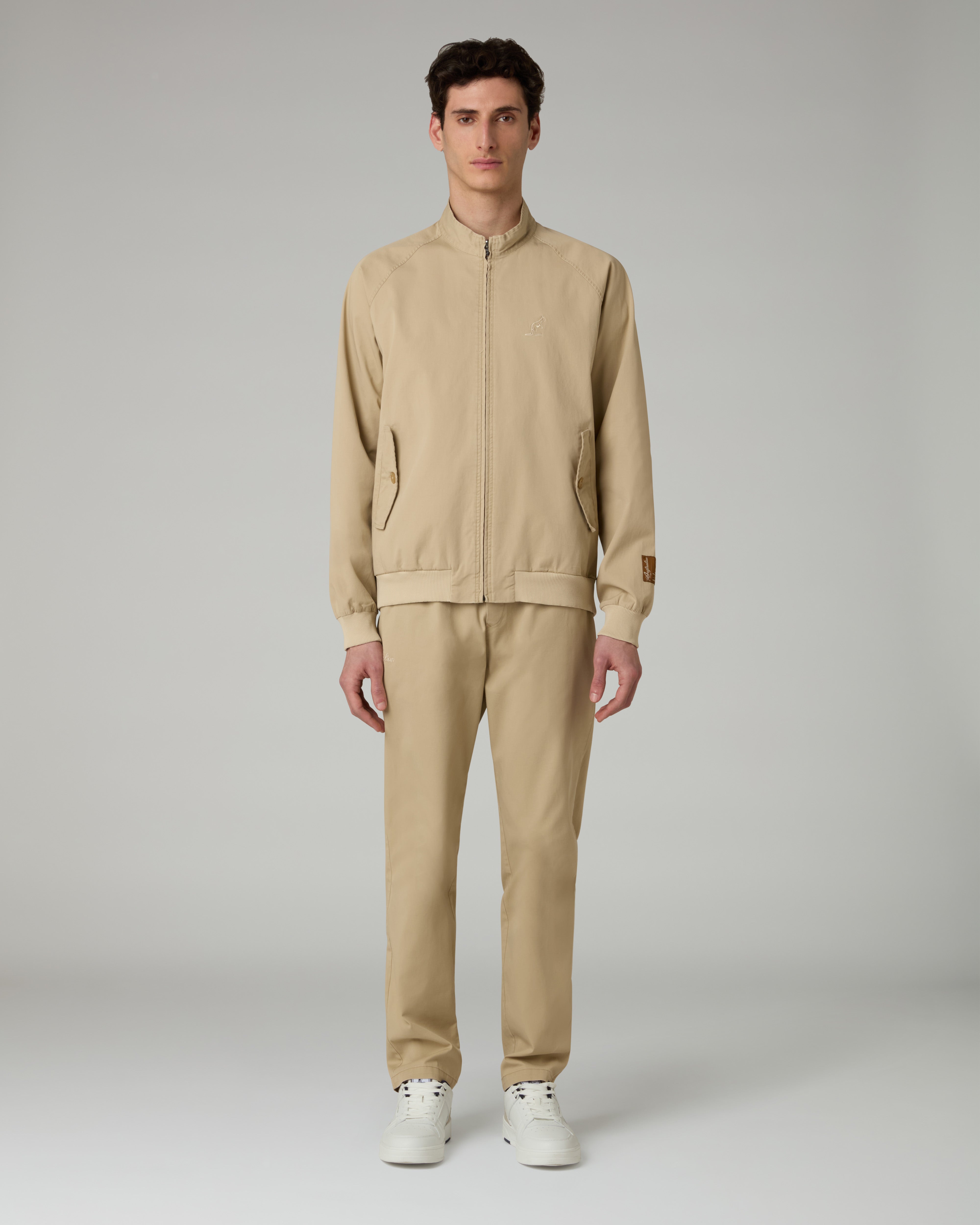 australian-doric-track-pant-pantalone-cotton-twill-kaki image 2