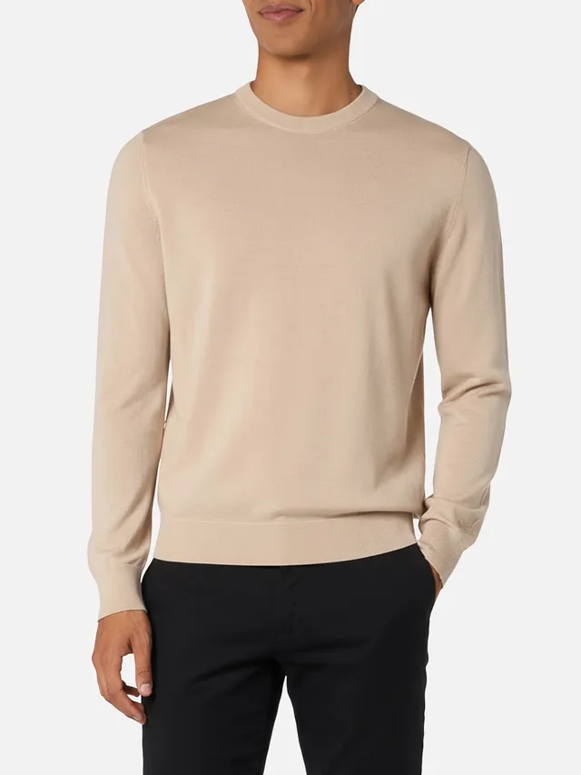 mc2-saint-barth-regent-maglione-girocollo-uomo-100-lana-merino-beige image 1