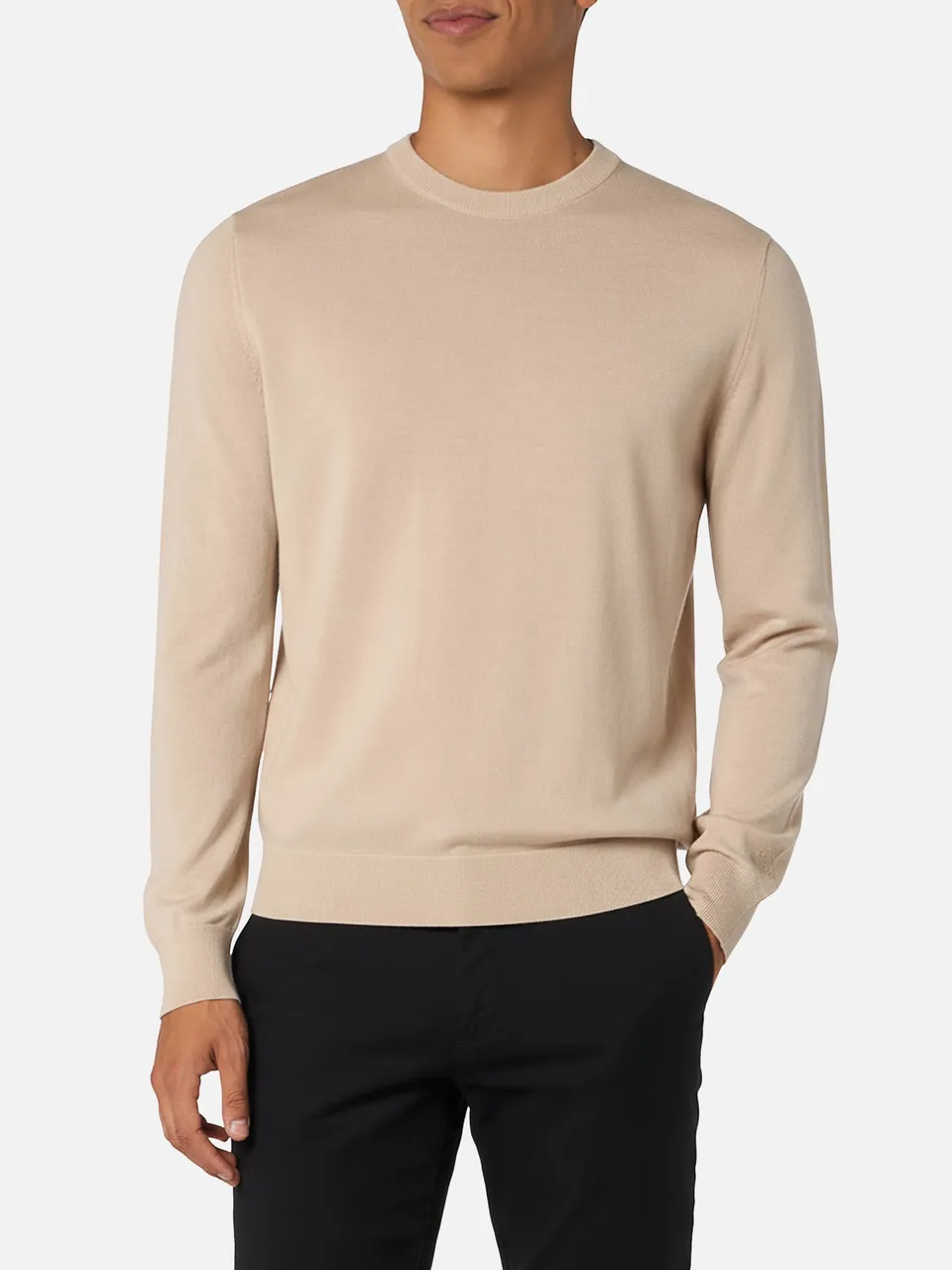 mc2-saint-barth-regent-maglione-girocollo-uomo-100-lana-merino-beige image 1