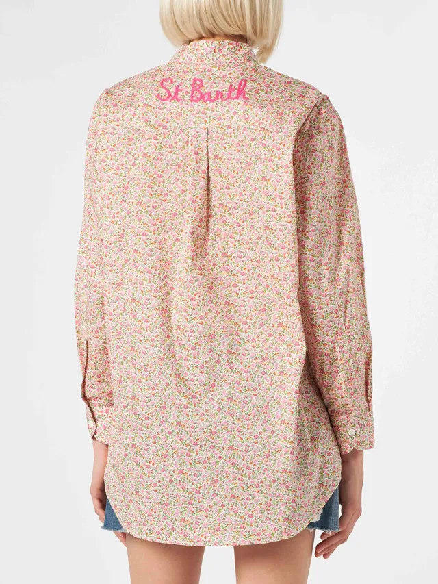 mc2-saint-barth-camicia-brigitte-donna-in-cotone-con-fantasia-floreale-liberty-f image 1