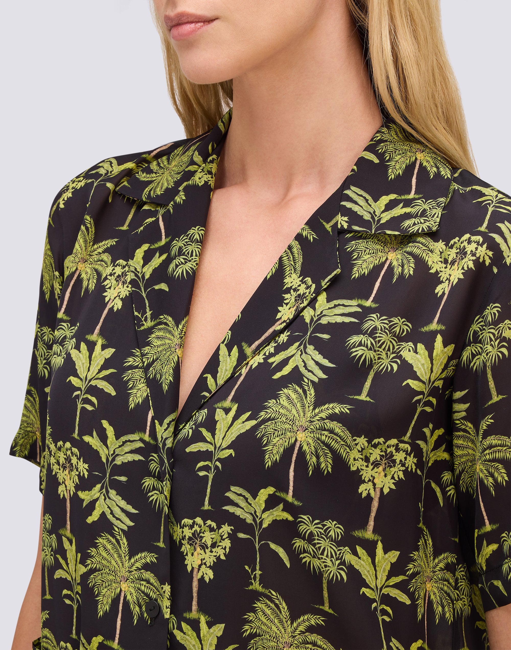 sundek-botanic-camicia-donna-stile-bowling-con-stampa-botanica image 4