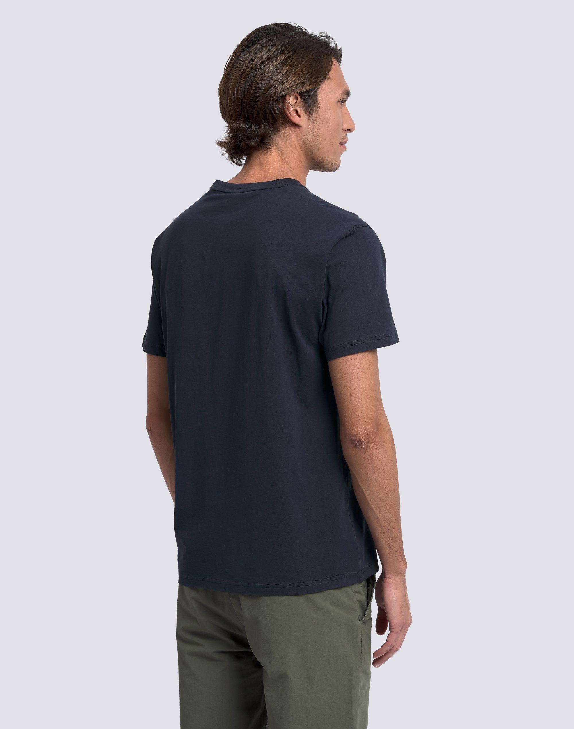 sundek-m244tej7800-t-shirt-uomo-girocollo-con-stampa-logo-verticale image 5