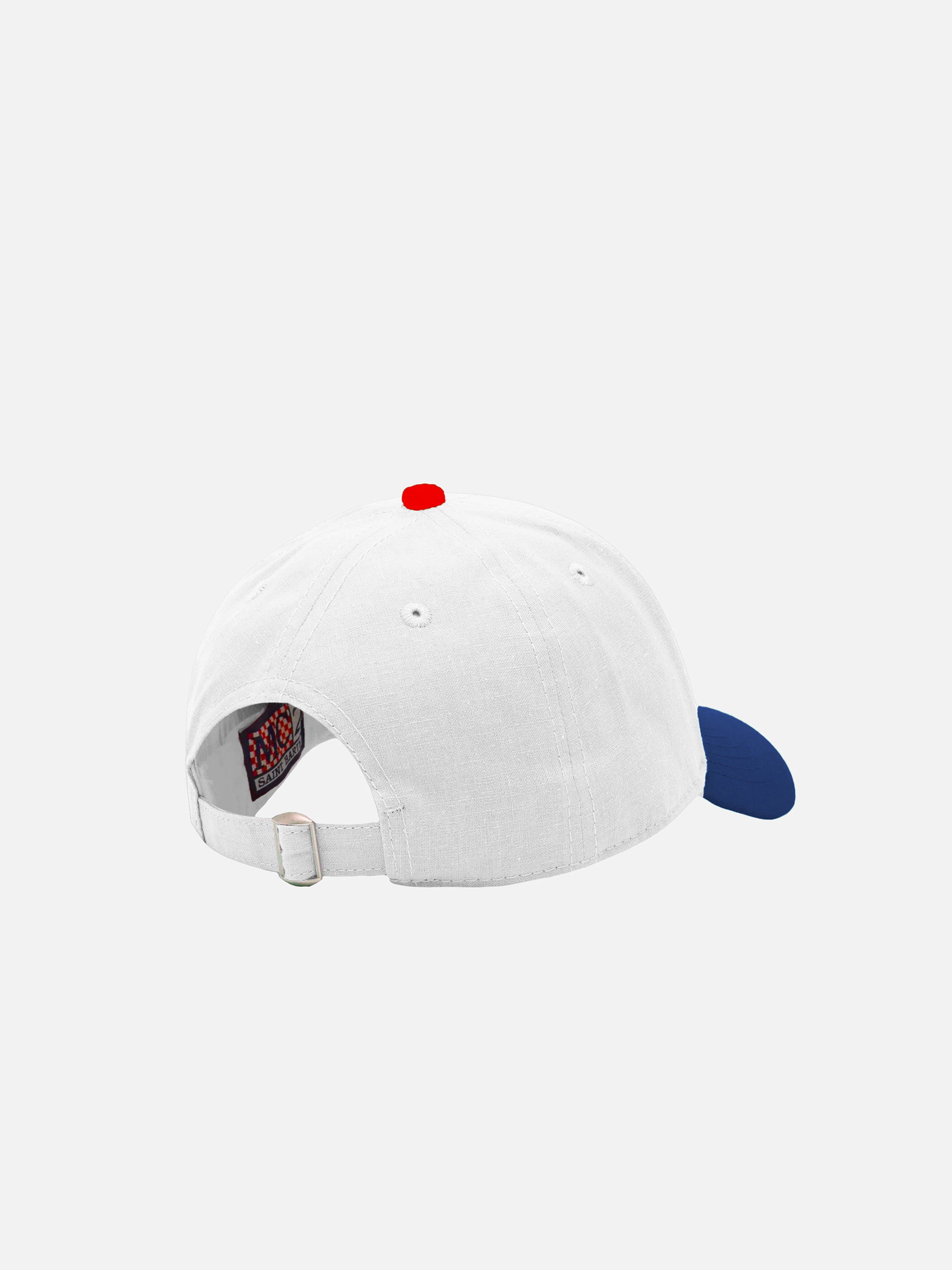 cappellino-mc2-saint-barth-peter-jr-con-ricamo-st-barth-bianco-e-blu image 2