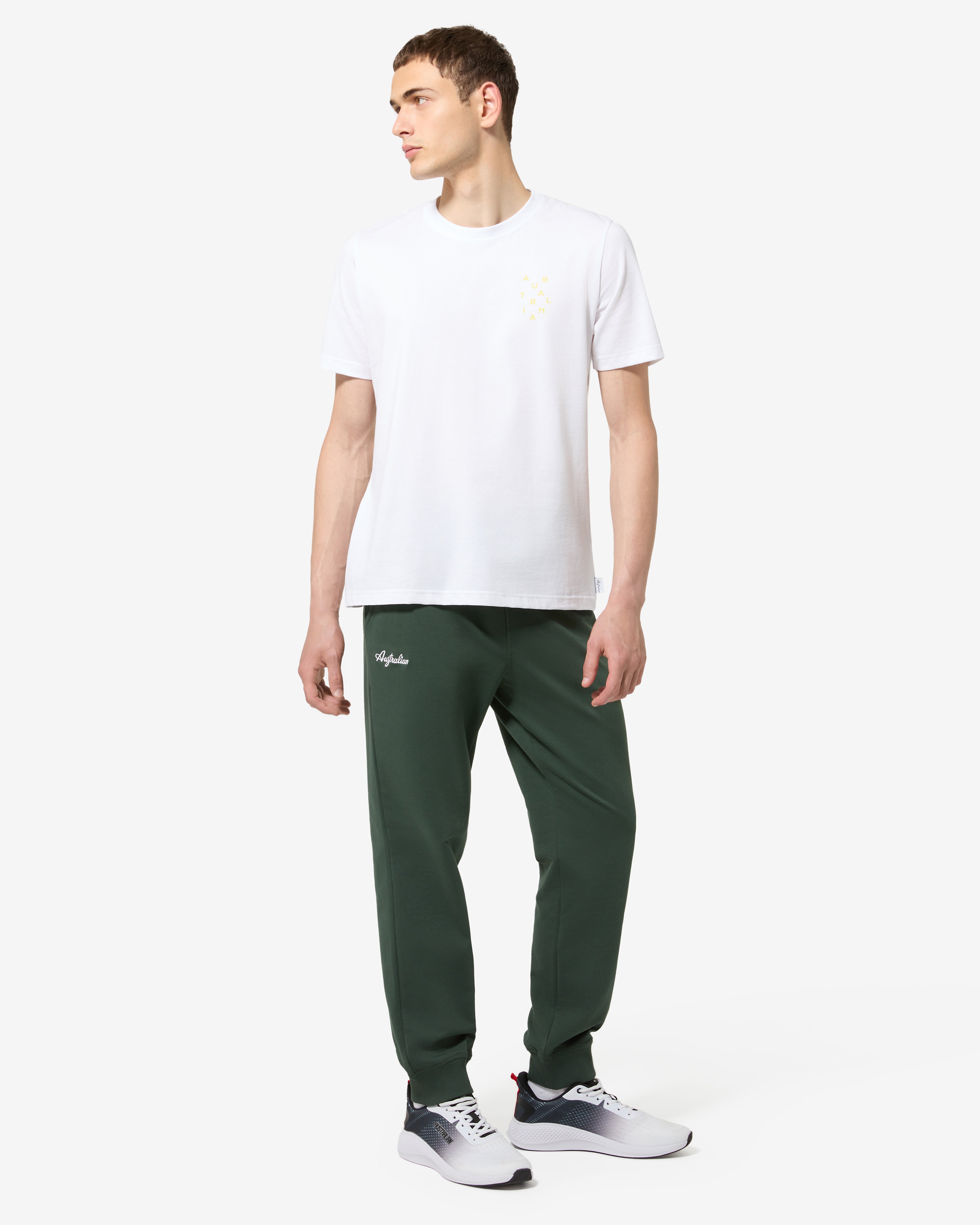 australian-topographic-t-shirt-maglia-cotone-bianca-regular-fit image 2