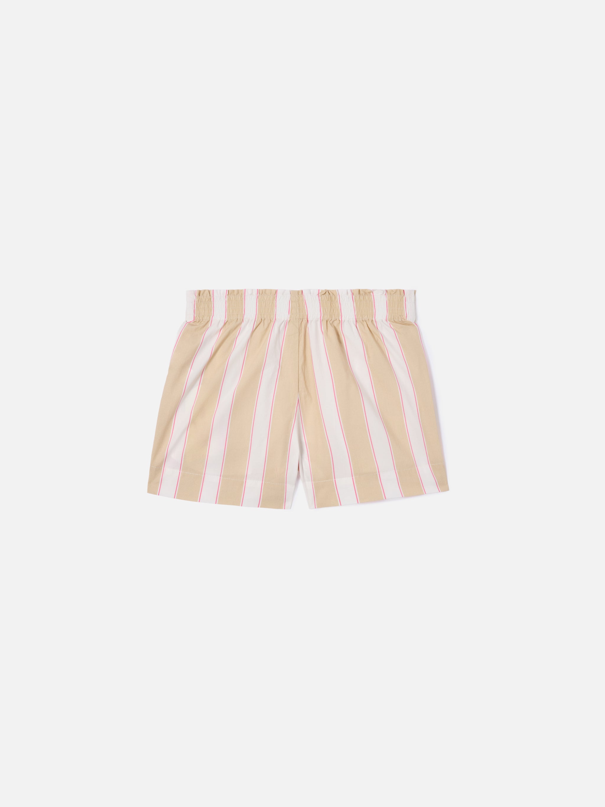 mc2-saint-barth-meave-jr-short-bambina-a-righe-beige-bianco-rosa image 3