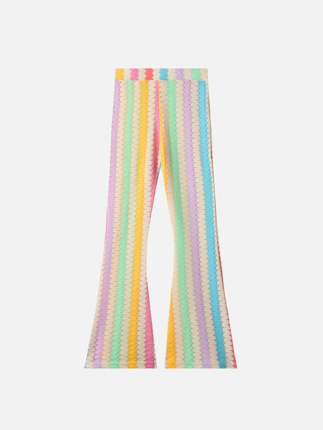 mc2-saint-barth-pantaloni-flare-gwenda-jr-bambina-chevron-multicolor image 1