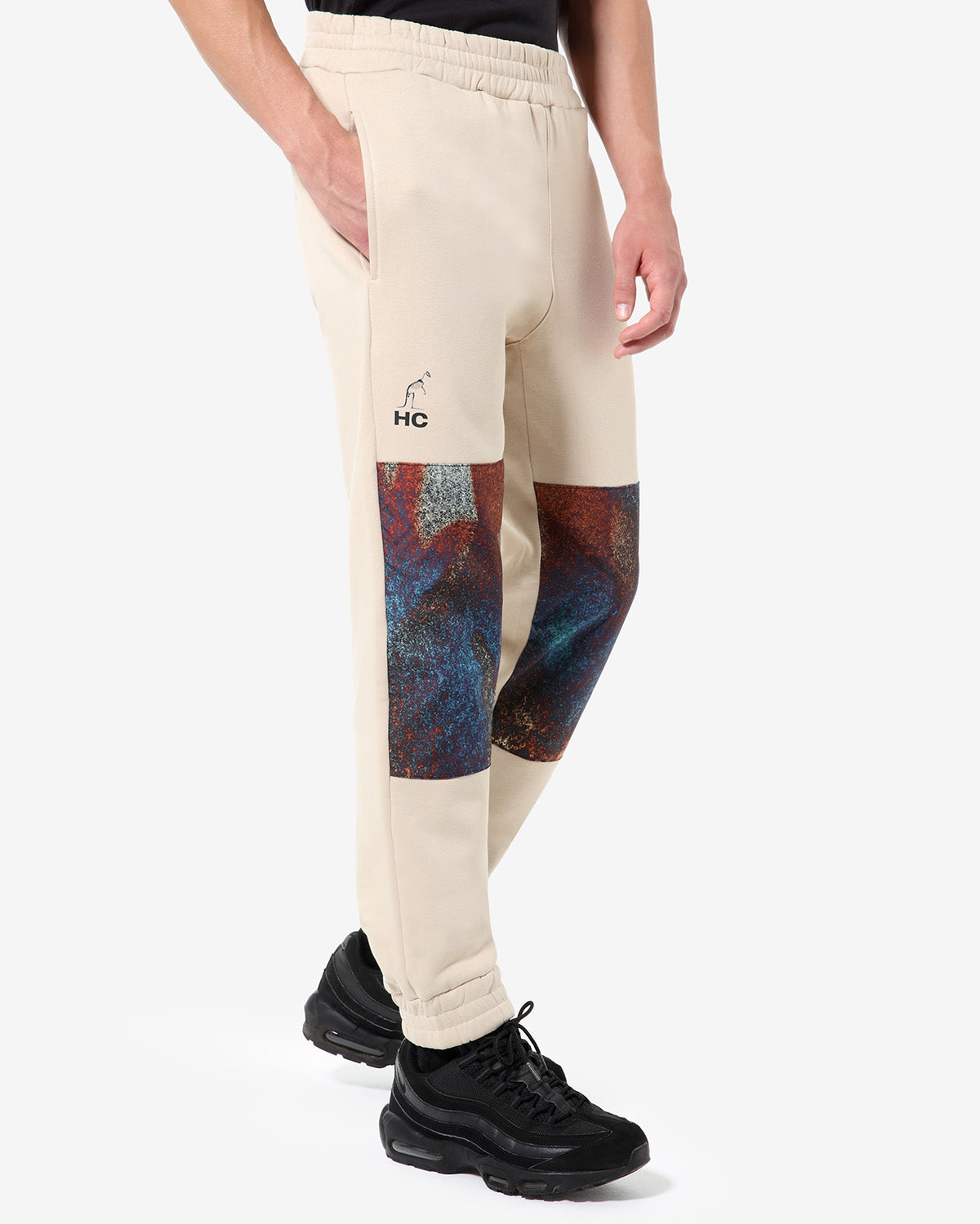 australian-tribe-insert-pant-hard-court-pantalone-in-felpa-sabbia image 1
