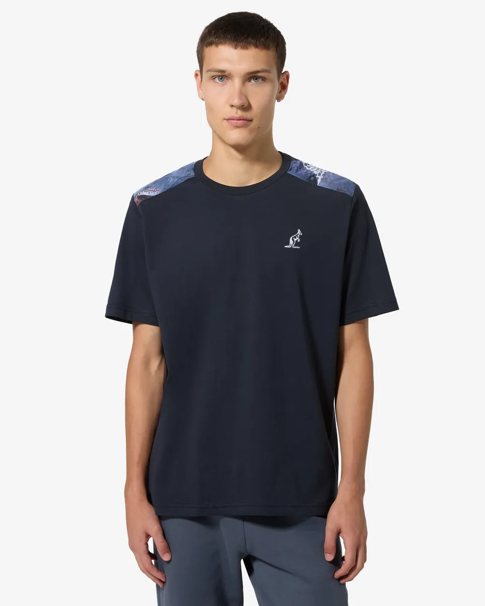 australian-paros-insert-t-shirt-t-shirt-cotone-blu-navy-regular-fit image 1