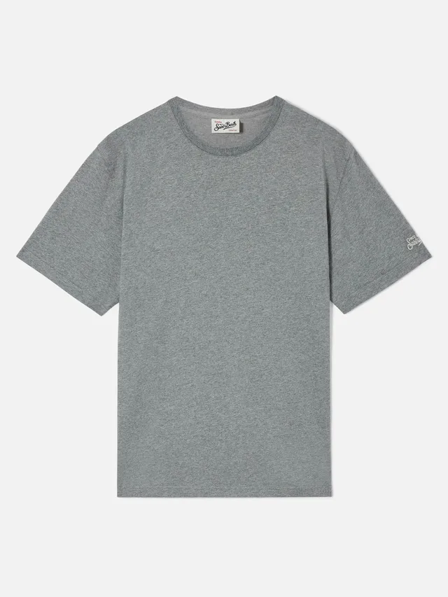 mc2-saint-barth-every-t-shirt-uomo-grigia-cotone-ricamo-manica image 1