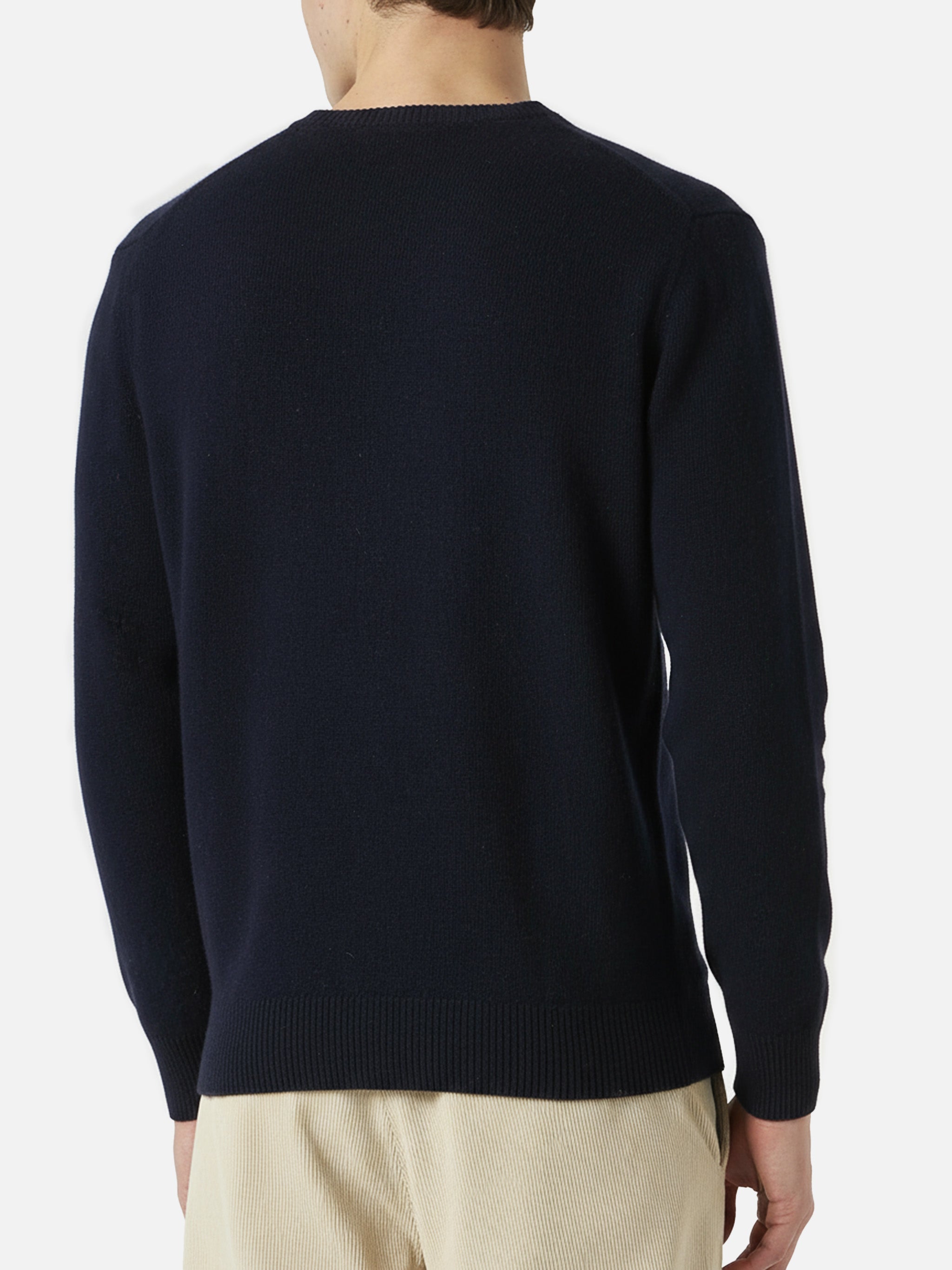 mc2-saint-barth-maglia-heron-uomo-blu-navy-time-is-money-in-misto-cashmere image 4