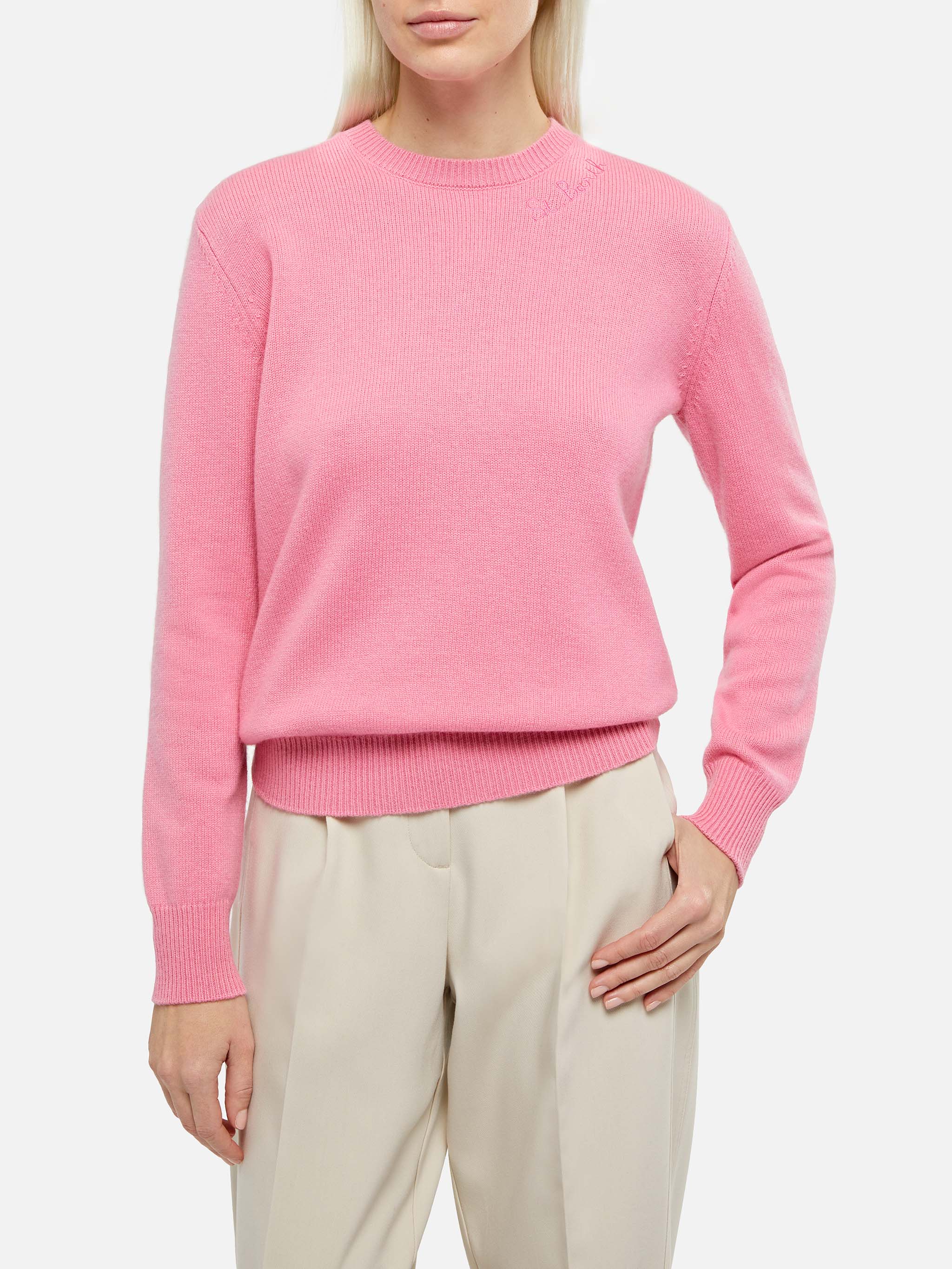 mc2-saint-barth-maglia-new-queen-in-misto-cashmere-rosa image 1
