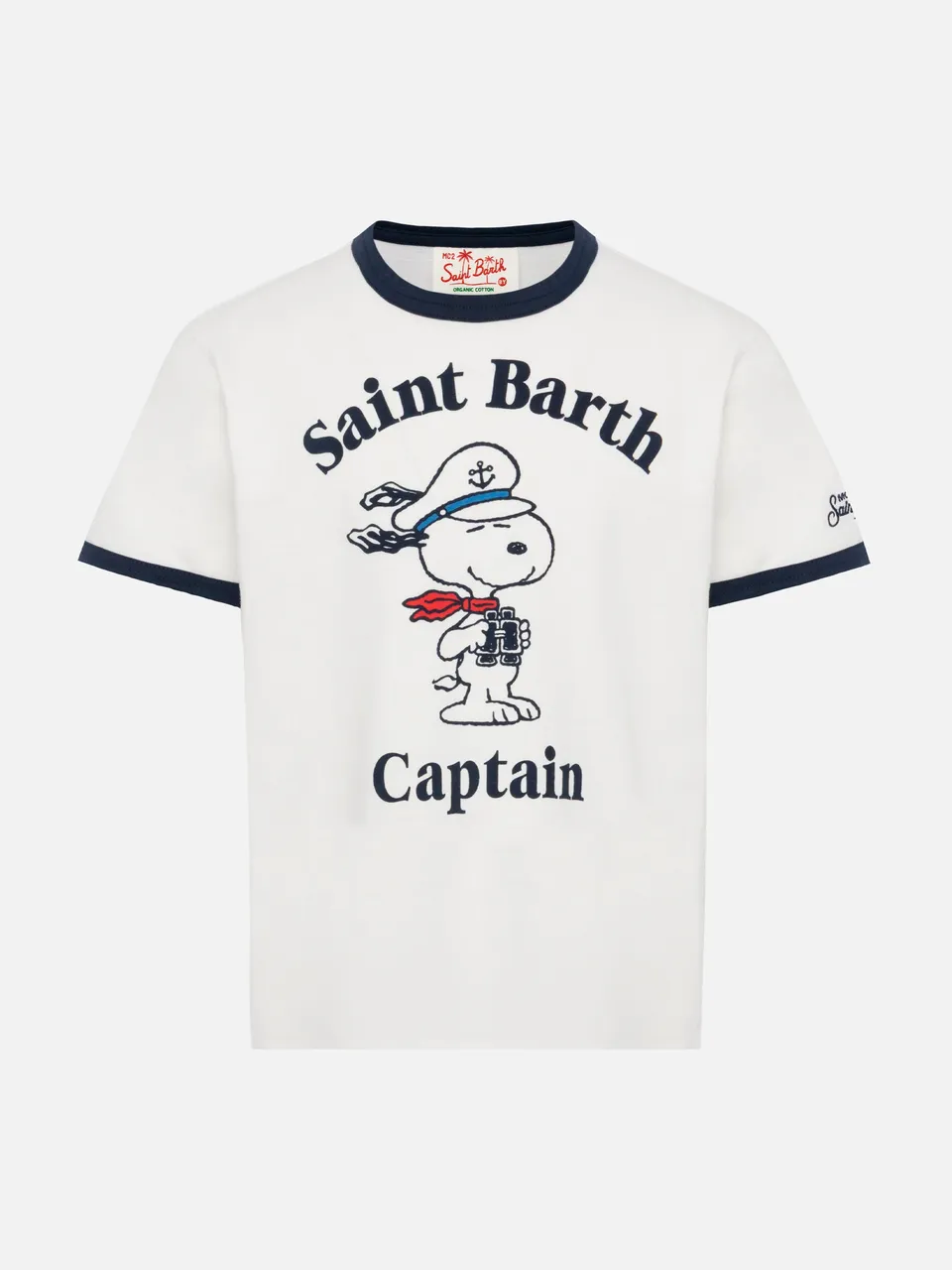 mc2-saint-barth-t-shirt-dean-jr-in-cotone-stampa-snoopy-peanuts-special-edition image 1