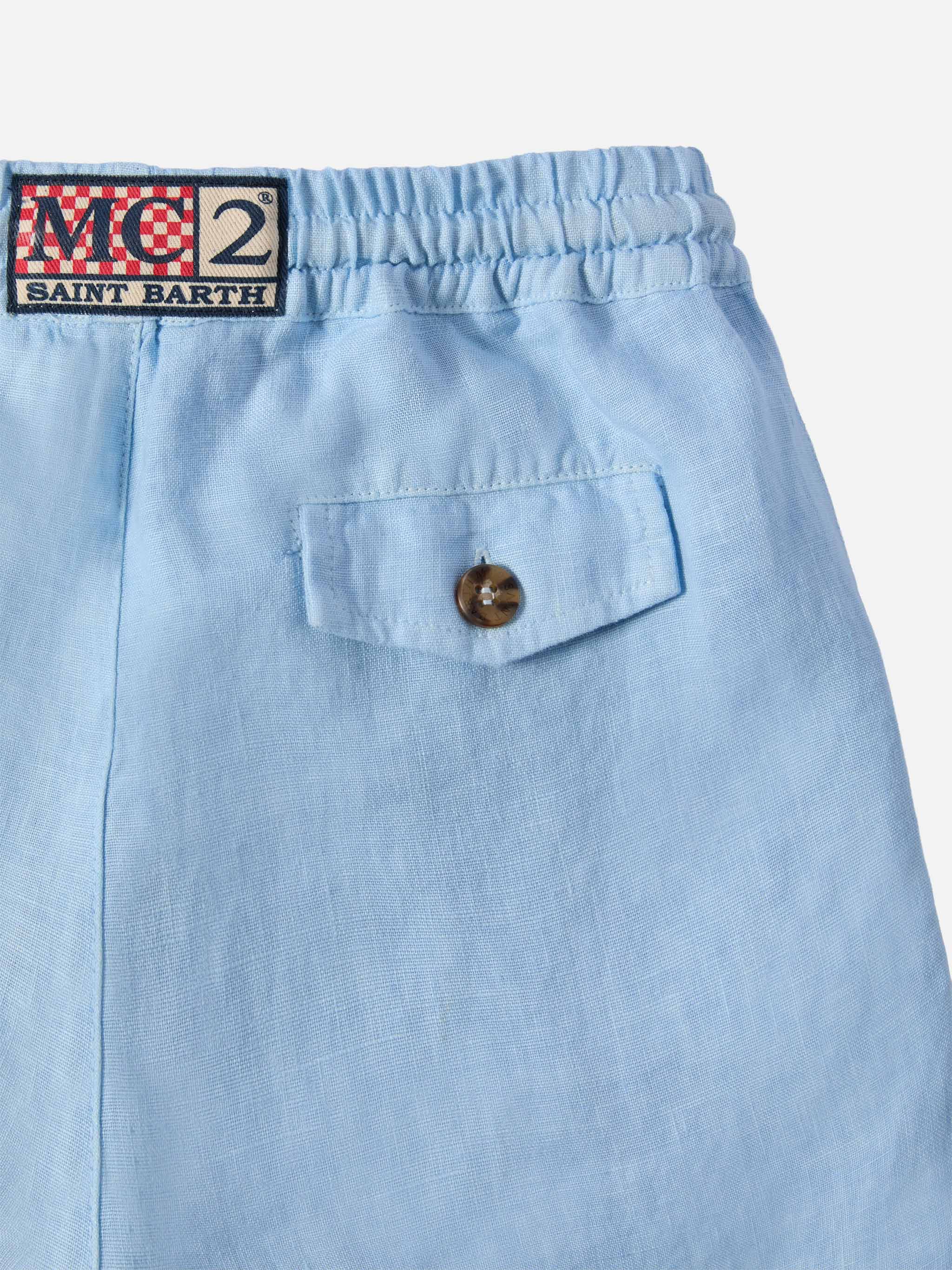 mc2-saint-barth-marseille-jr-shorts-in-lino-azzurro-bambino image 2