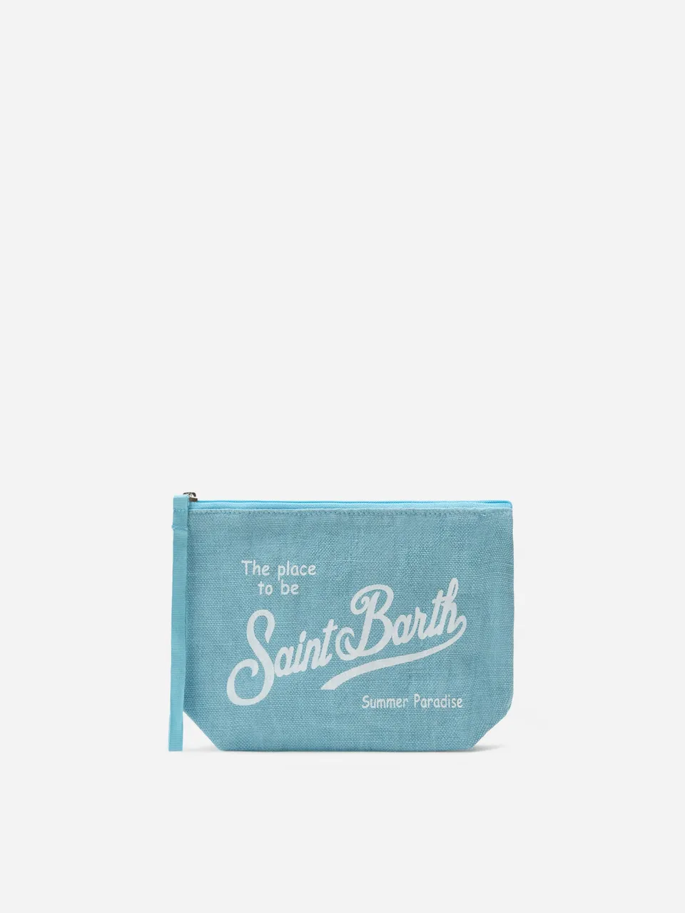 mc2-saint-barth-pochette-aline-lino-azzurra-tinta-unita-23x15-cm image 1