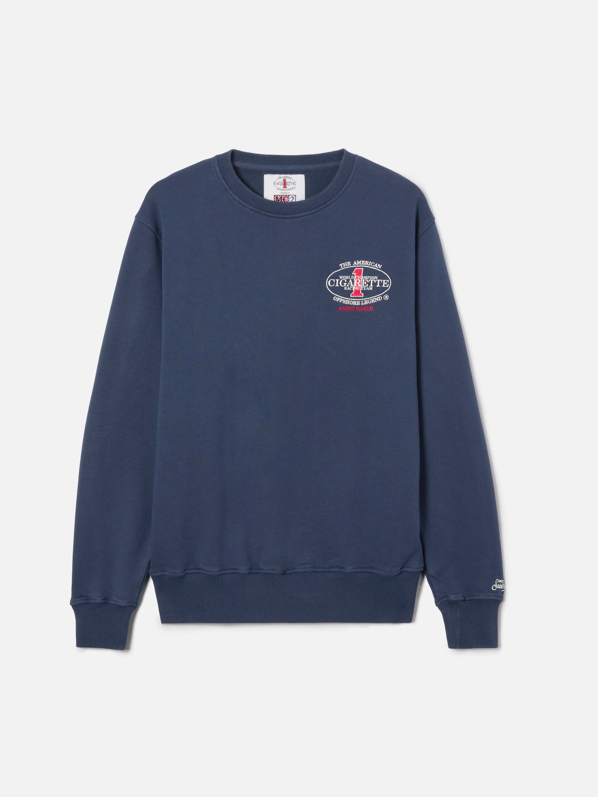 mc2-saint-barth-ponza-felpa-uomo-blu-navy-cigarette-special-edition image 6