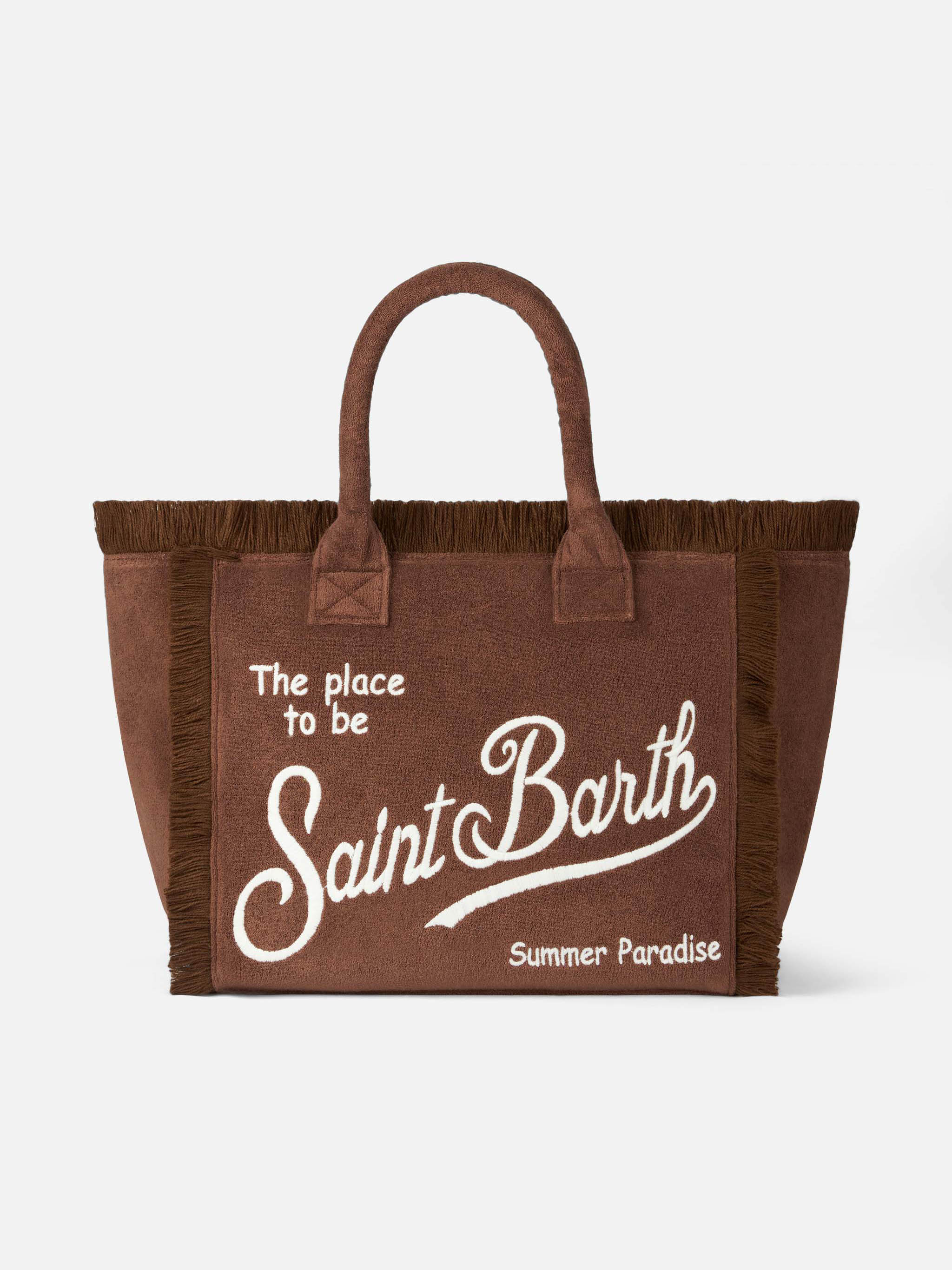 mc2-saint-barth-vanity-sponge-borsa-shopper-spugna-marrone image 1
